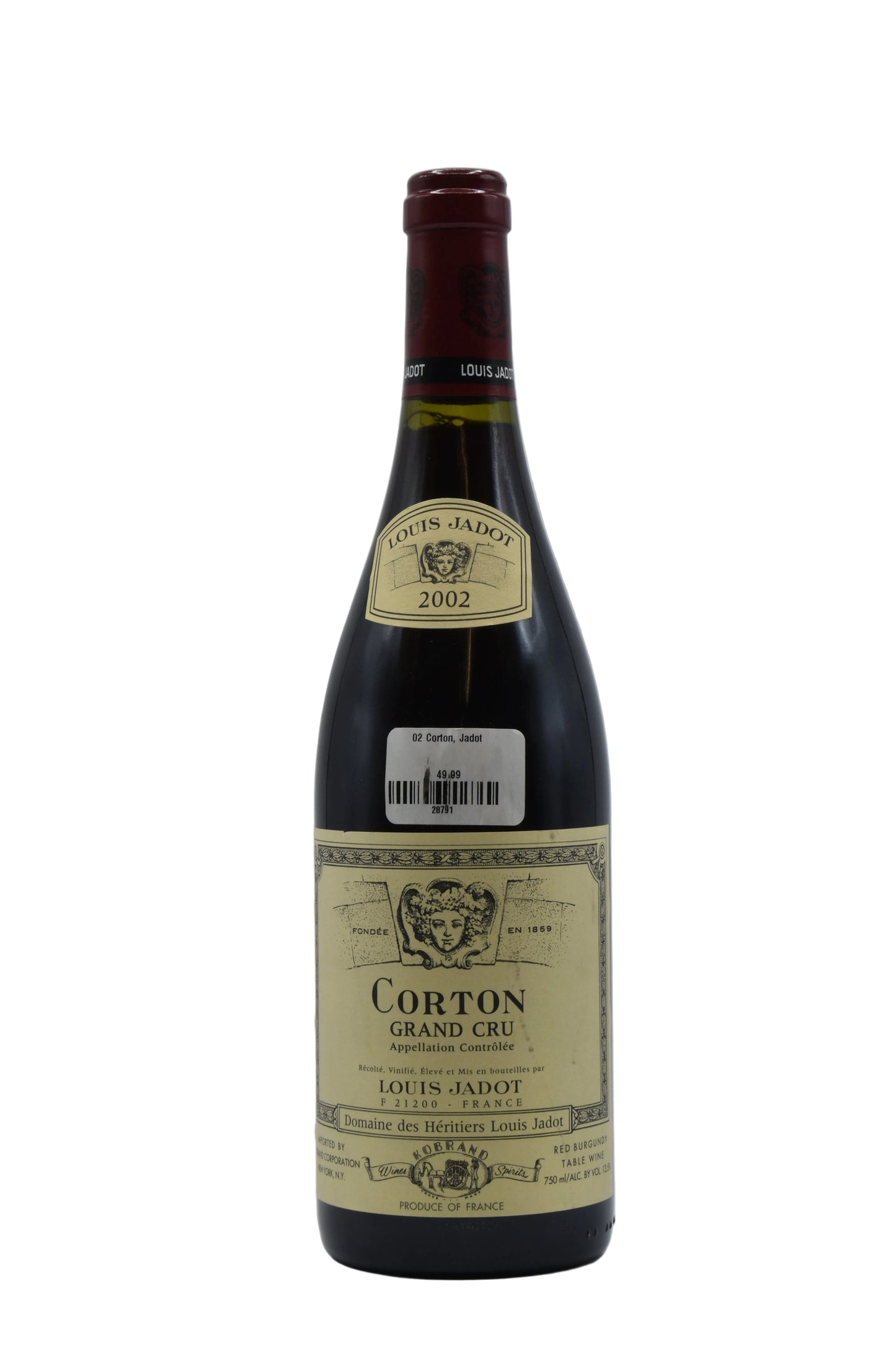 2002 Jadot, Corton Grand Cru rouge 750ml - Walker Wine Co.