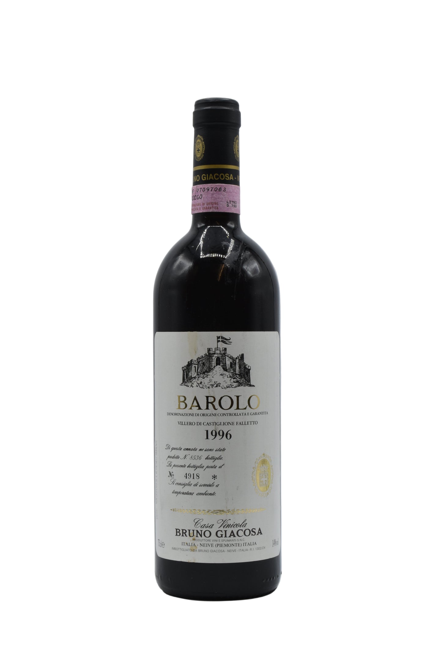 1996 Giacosa, Barolo Villero di Castiglione Falletto 750ml - Walker Wine Co.