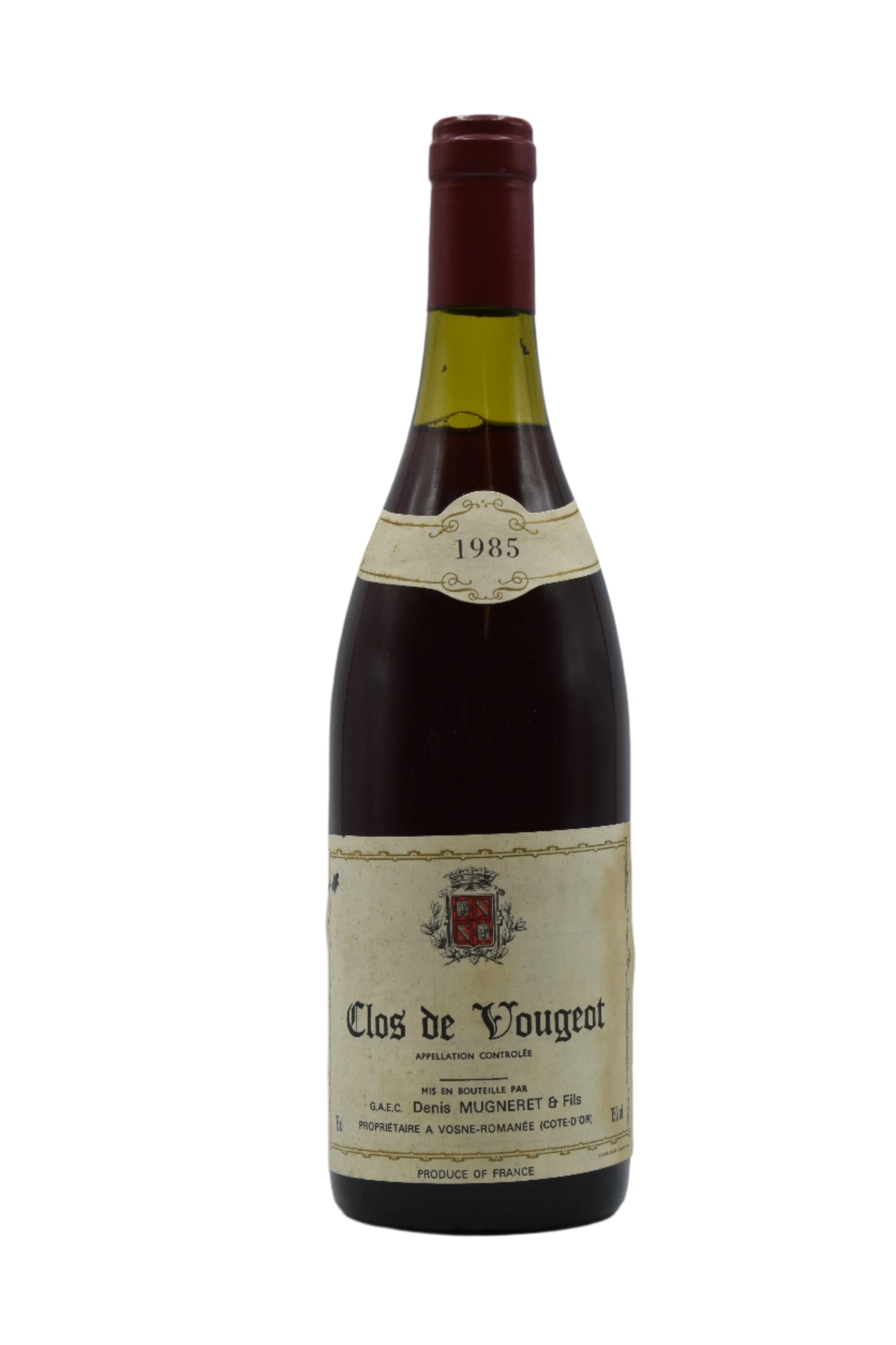 1985 Denis Mugneret, Clos de Vougeot 750ml - Walker Wine Co.