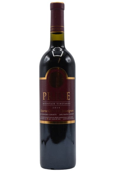 2014 Pride Mountain Vineyards, Reserve Cabernet Sauvignon 750ml - Walker Wine Co.