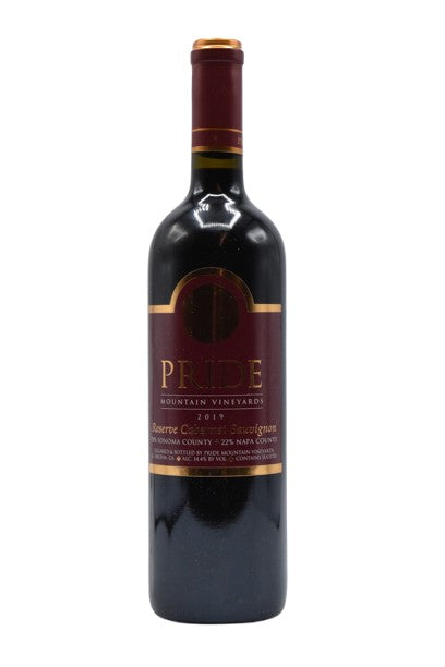 2019 Pride Mountain Vineyards, Reserve Cabernet Sauvignon 750ml - Walker Wine Co.