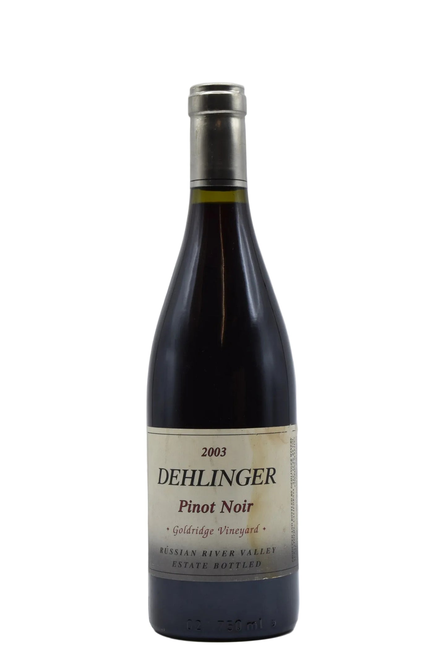 2003 Dehlinger, Russian River Valley, Goldridge Vineyard Pinot Noir 750ml - Walker Wine Co.
