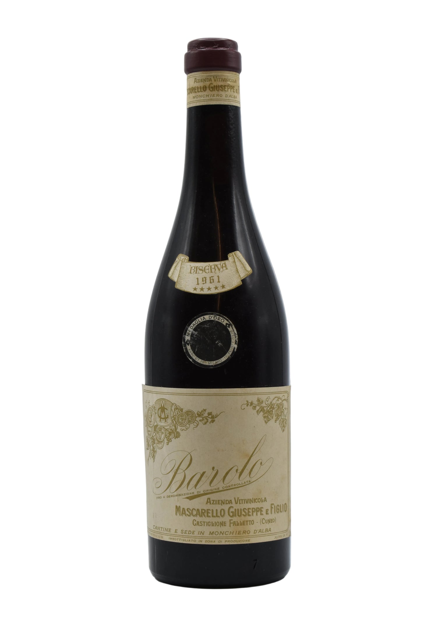 1961 Mascarello (Giuseppe), Barolo Riserva 720ml