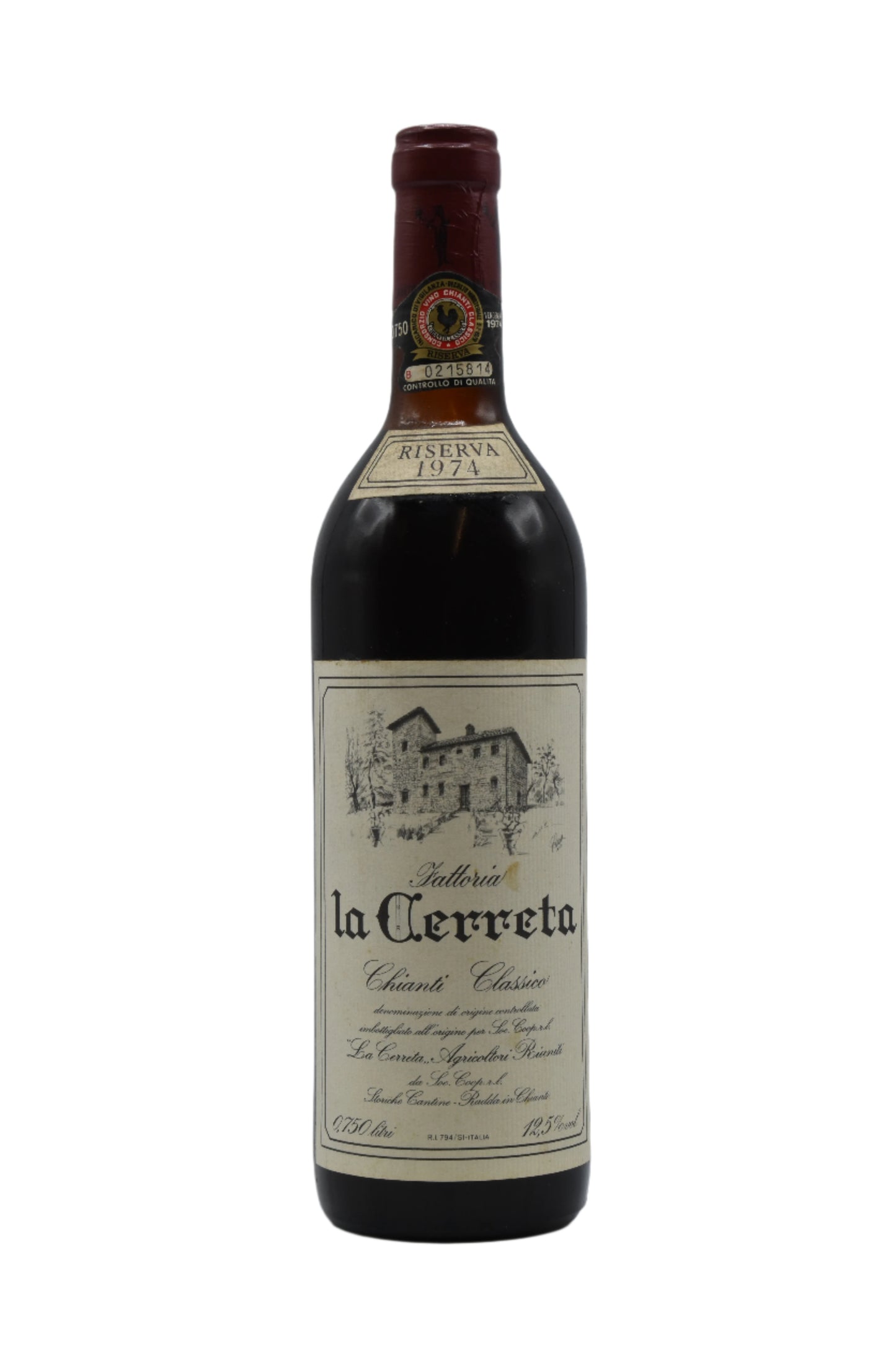 1974 Fattoria La Cerreta, Chianti Classico Riserva 750ml - Walker Wine Co.