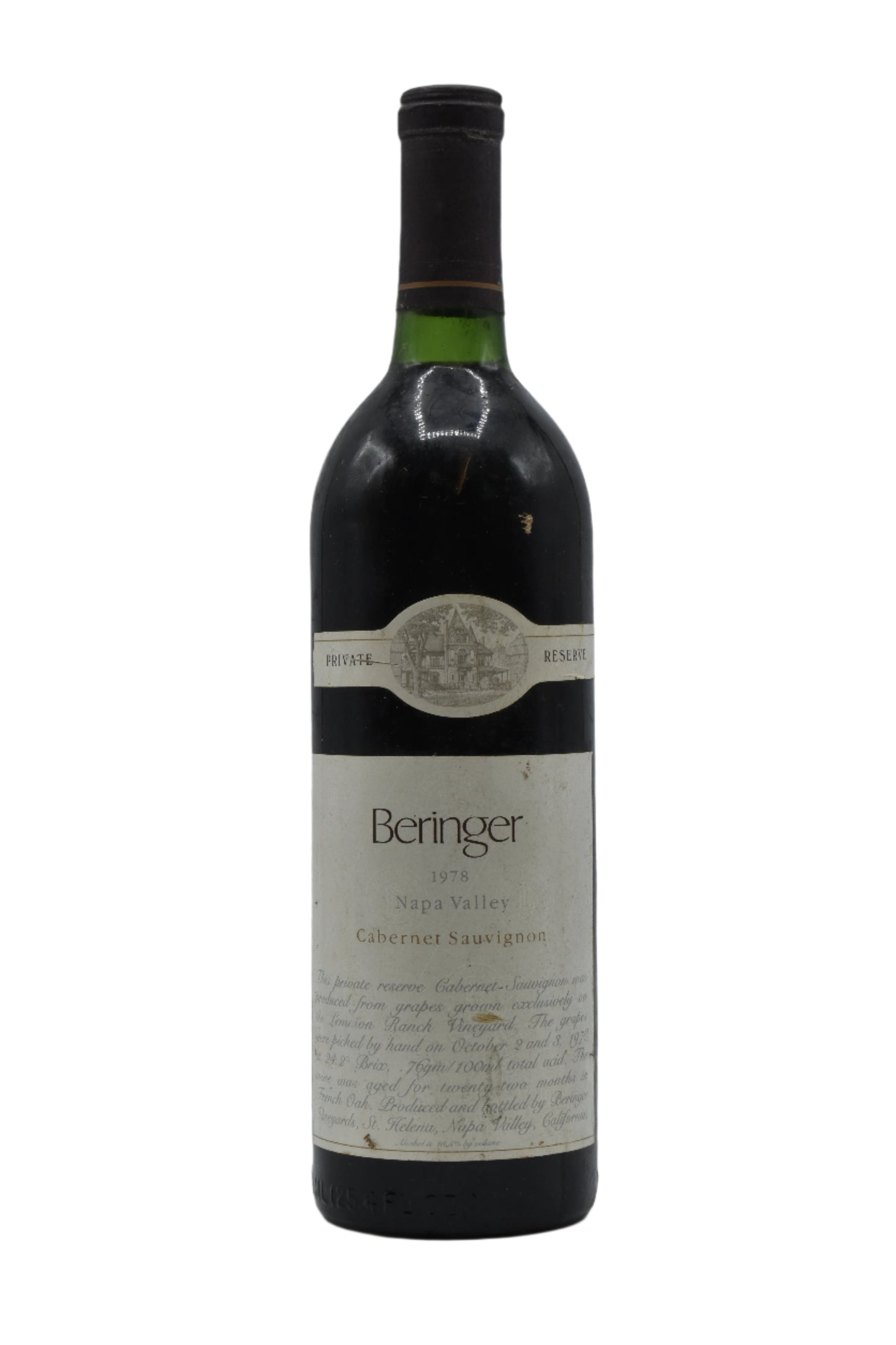 1978 Beringer, Private Reserve Cabernet Sauvignon 750ml