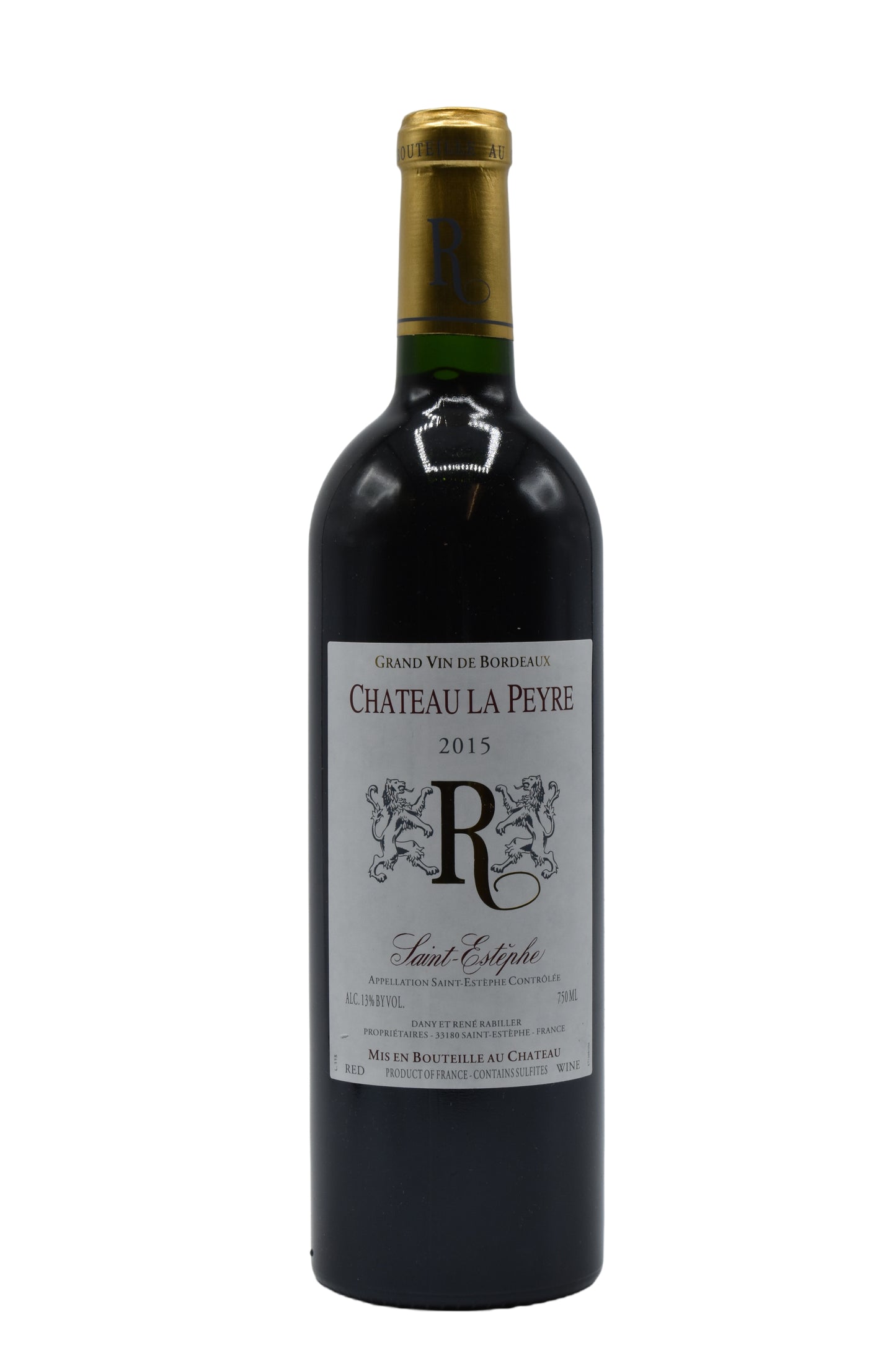 2015 Chateau La Peyre, "R" Saint-Estephe AC 750ml - Walker Wine Co.