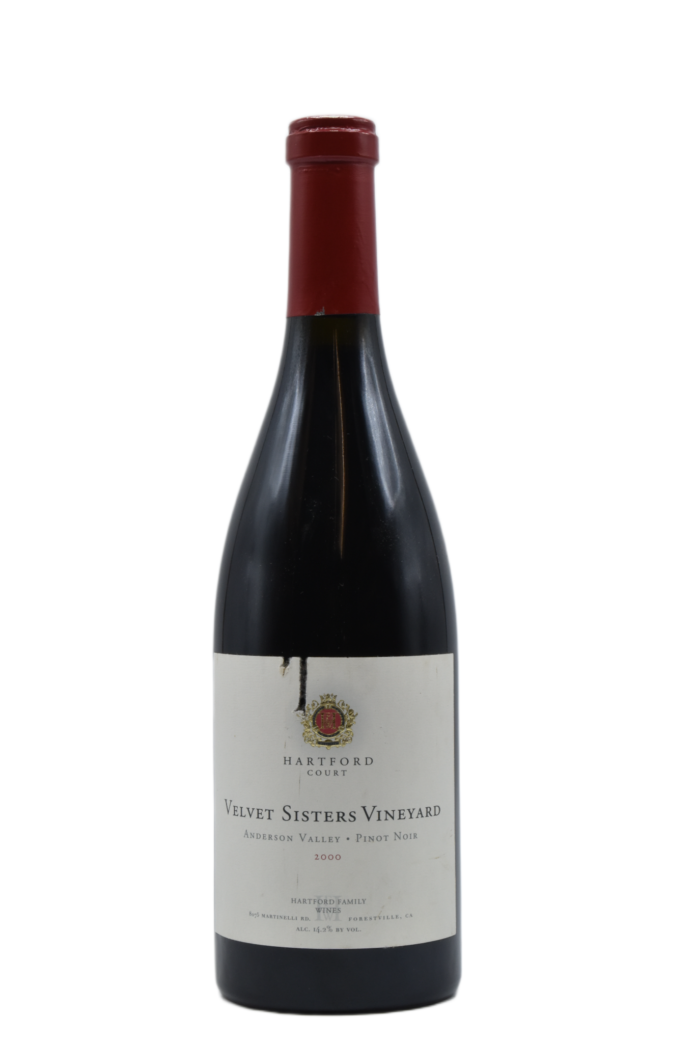 2000 Hartford Court, Velvet Sisters Vineyard Pinot Noir 750ml - Walker Wine Co.