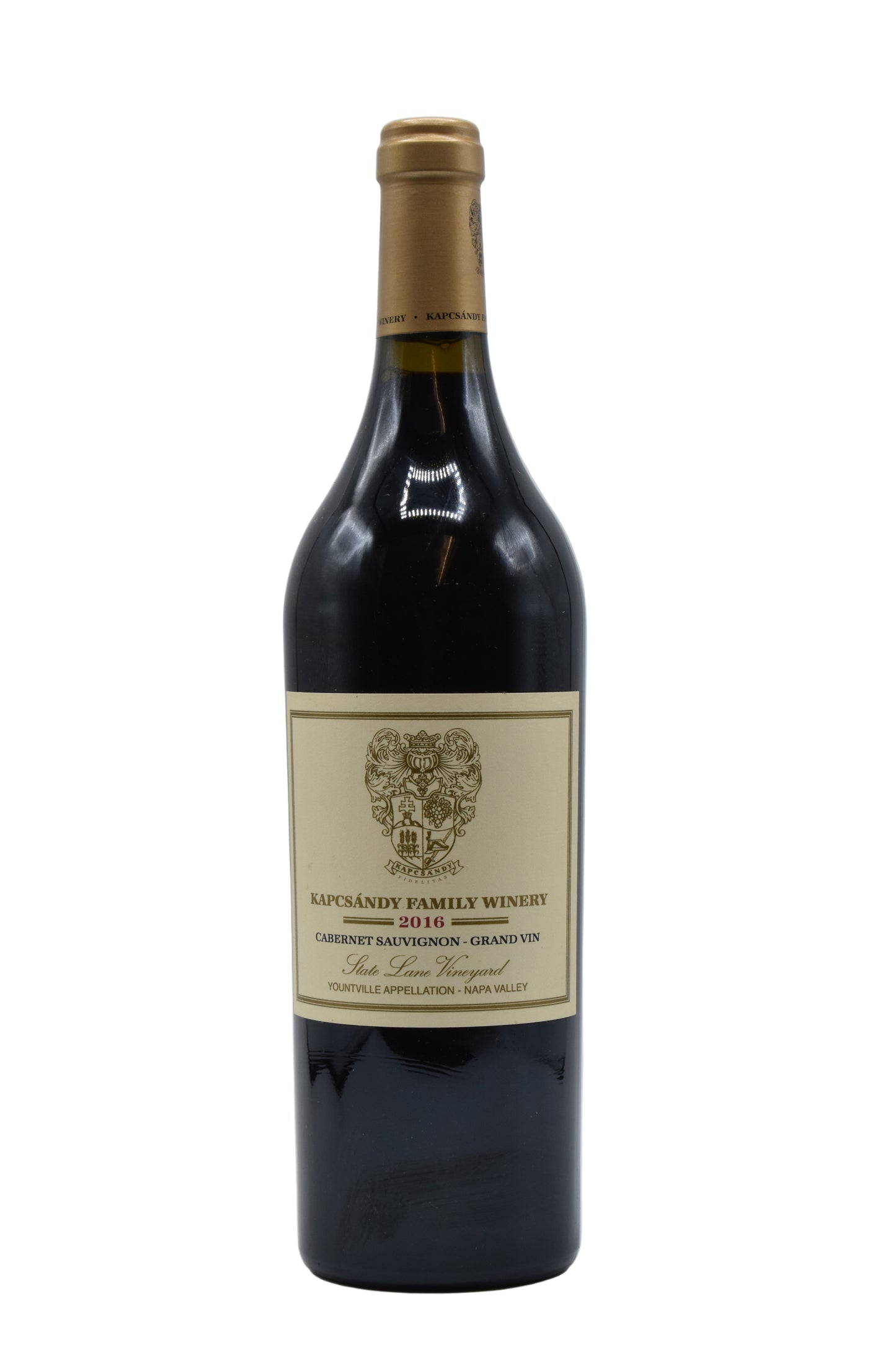 2016 Kapcsandy Family Winery, Grand-Vin State Lane Vineyard Cabernet Sauvignon Napa Valley 750ml - Walker Wine Co.