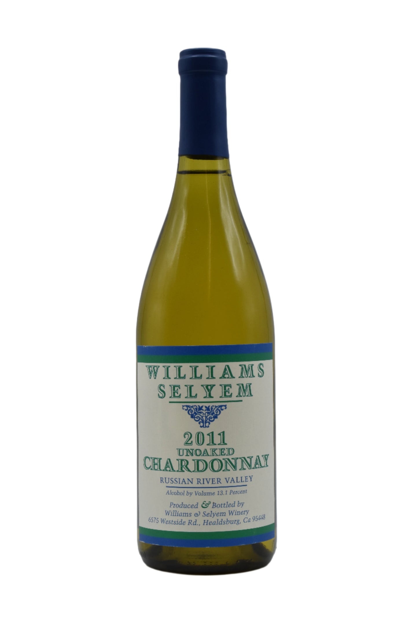 2011 Williams Selyem, Unoaked Chardonnay 750ml - Walker Wine Co.