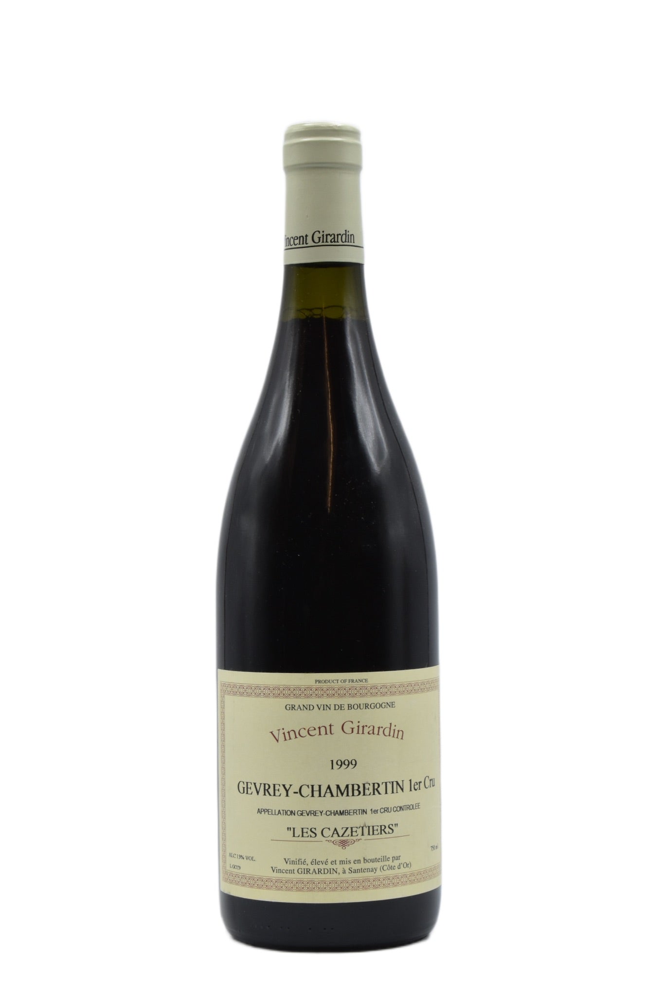 1999 V. Girardin, Gevrey-Chambertin 1er Cru Cazetiers 750ml - Walker Wine Co.