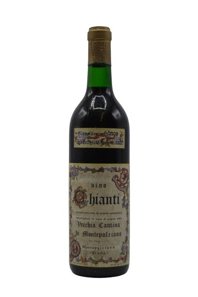 1970 Vecchia Cantina di Montepulciano, Chianti Classico 750ml - Walker Wine Co.