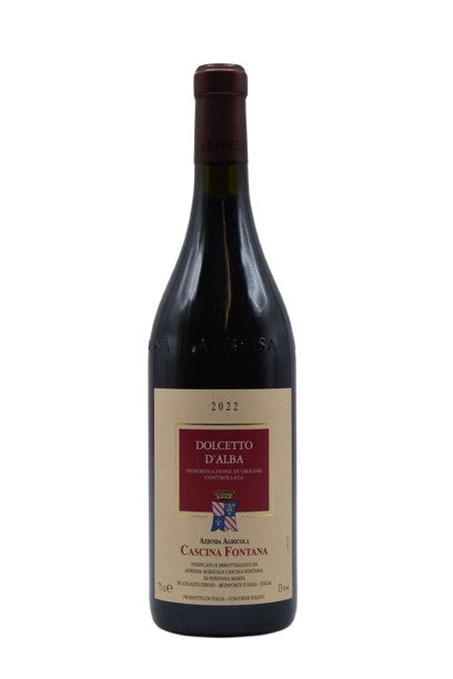 2022 Cascina Fontana, Dolcetto d'Alba 750ml - Walker Wine Co.