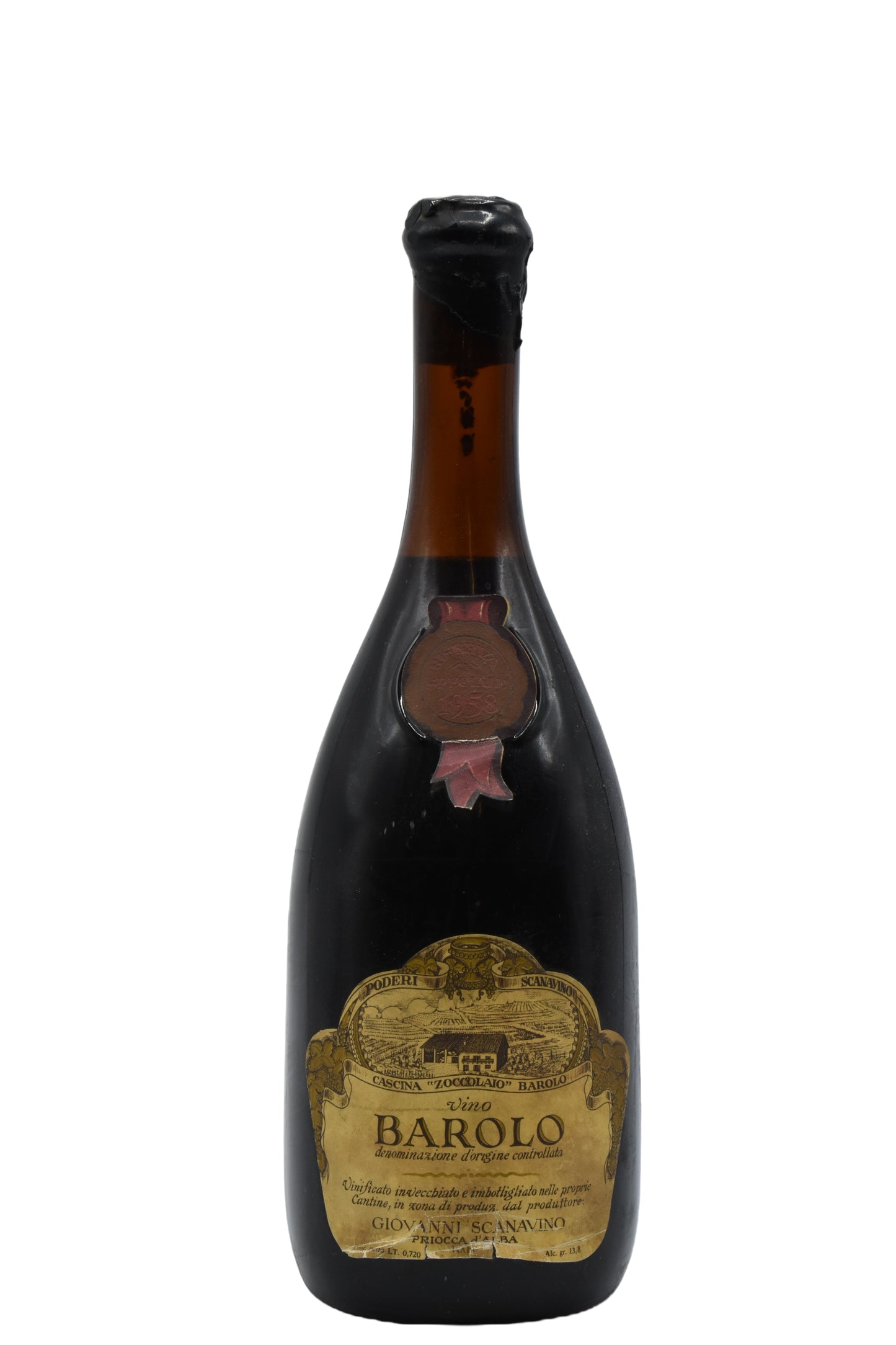 1964 Scanavino Barolo Riserva Speciale, Cascina Zoccolaio 750ml - Walker Wine Co.
