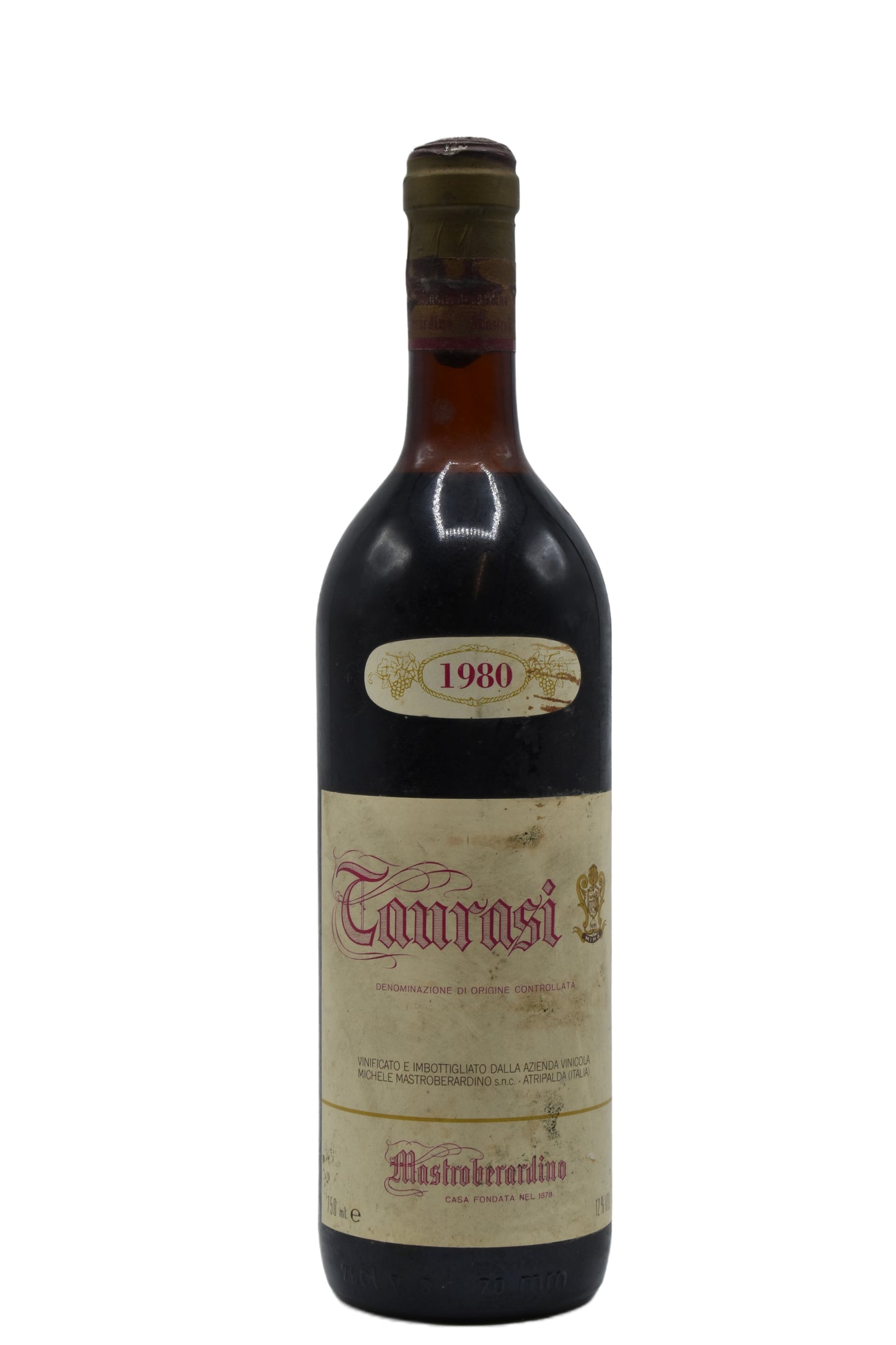 1980 Mastroberardino Taurasi 750ml - Walker Wine Co.