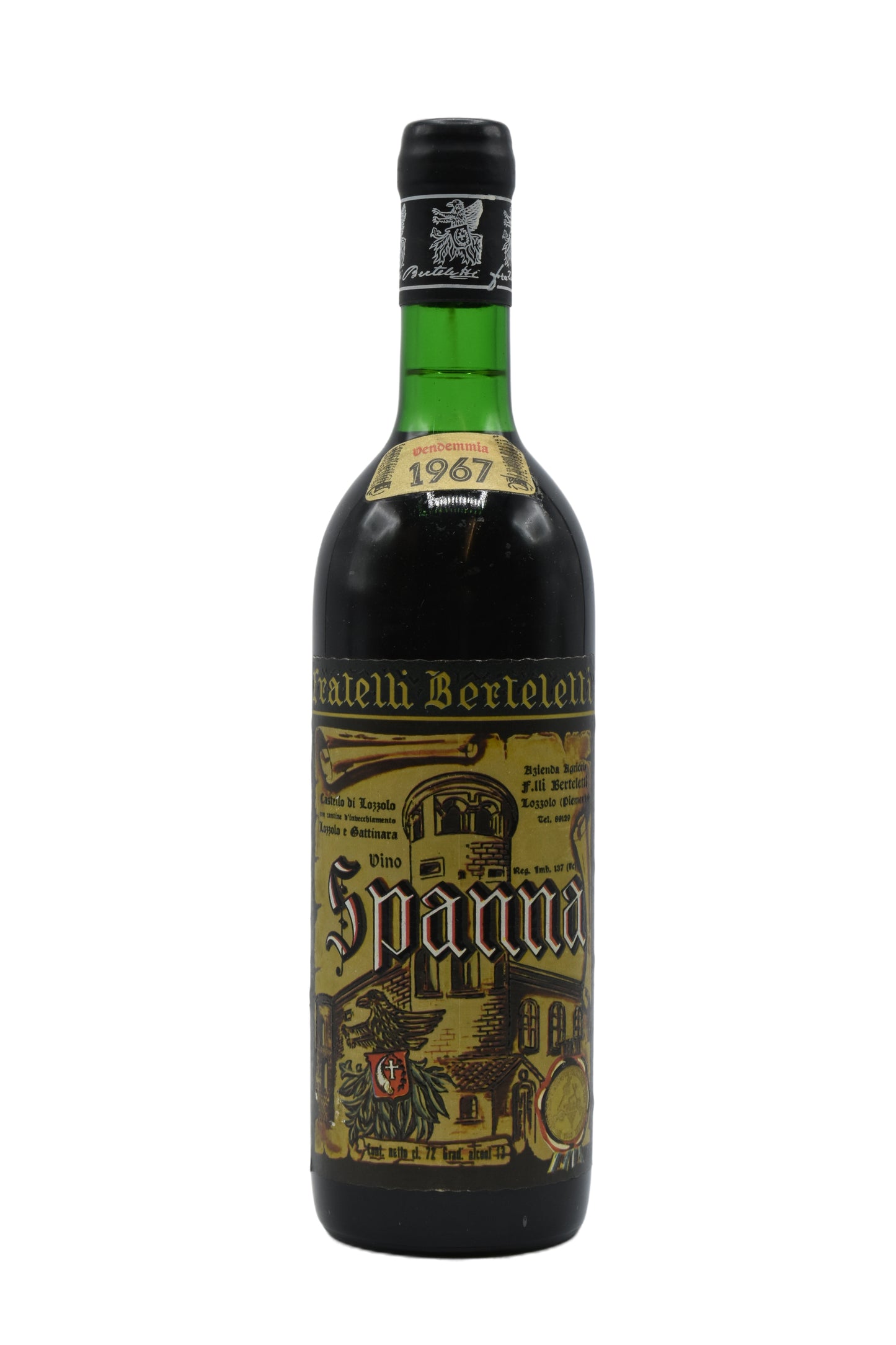 1967 Fratelli Berteletti, Spanna Castello di Lozzolo 750ml - Walker Wine Co.