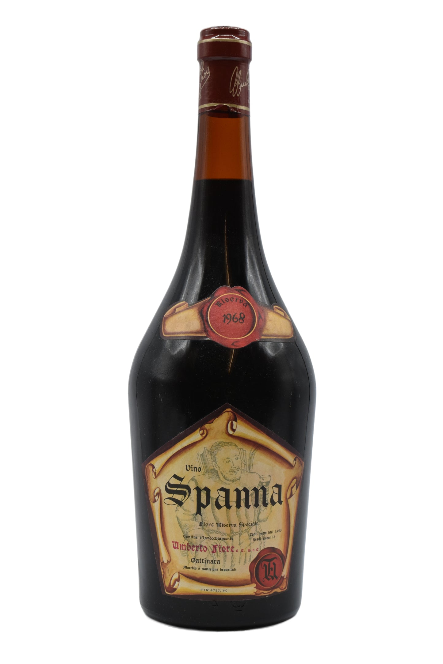 1968 Umberto Fiore, Gattinara Spanna Riserva Speciale (Mag) 1.5L - Walker Wine Co.