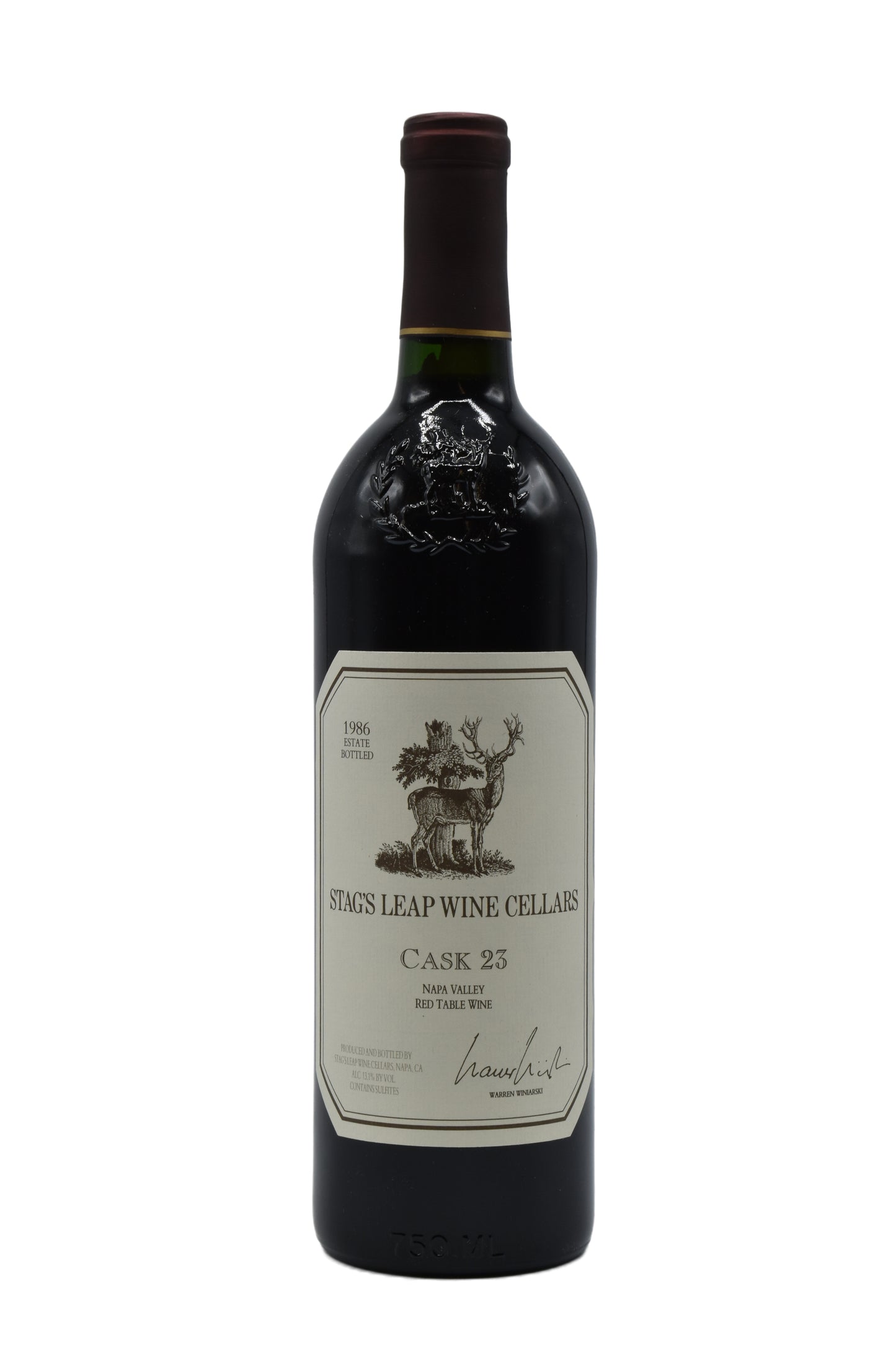 1986 Stag's Leap Wine Cellars, Cask 23 Cabernet Sauvignon (Ex-Cellars) 750ml - Walker Wine Co.
