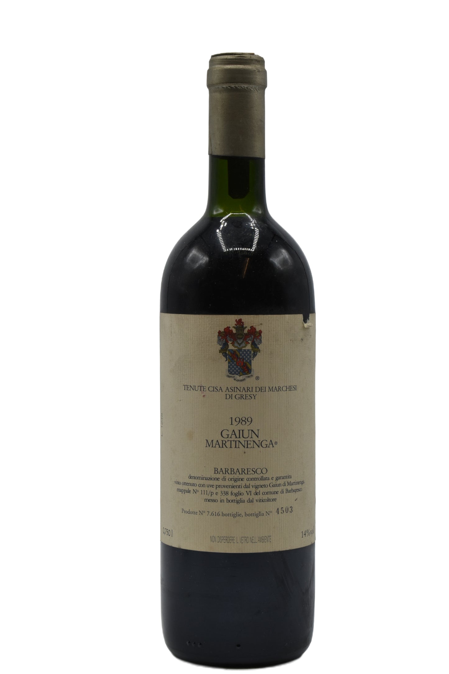 1989 Marchesi di Gresy, Barbaresco Gaiun Martinenga 750ml - Walker Wine Co.