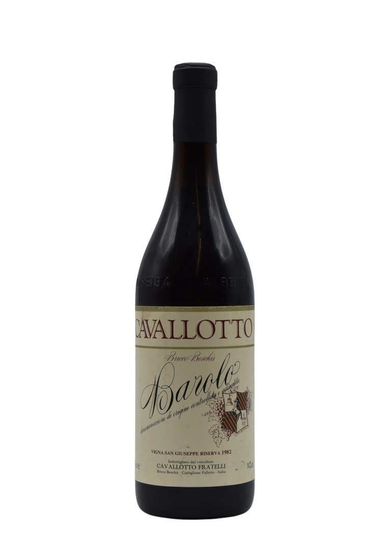 1982 Cavallotto, Barolo Bricco Boschis, Riserva Vigna San Giuseppe 750ml - Walker Wine Co.