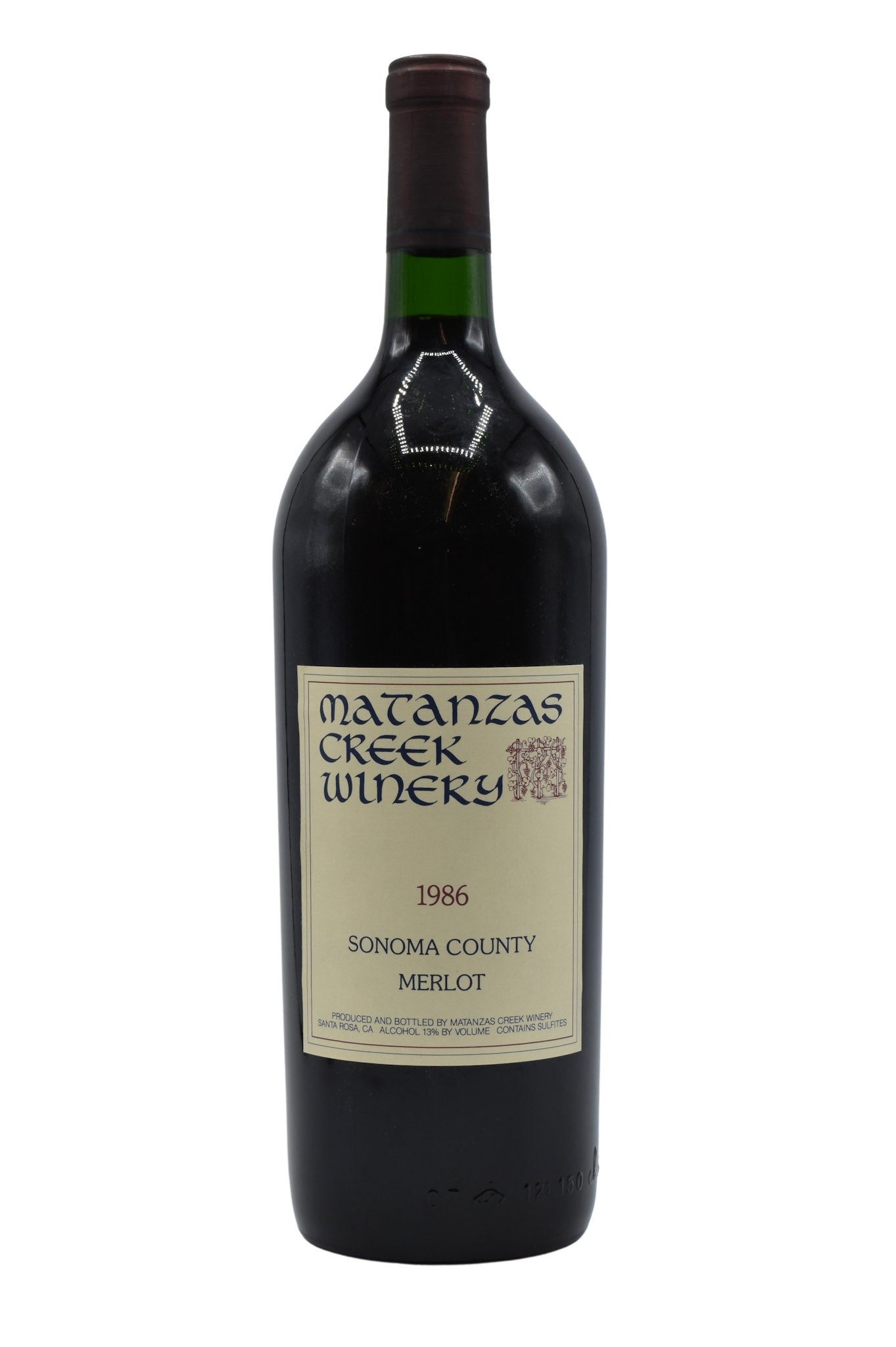 1986 Matanzas Creek, Merlot (Mag) 1.5L