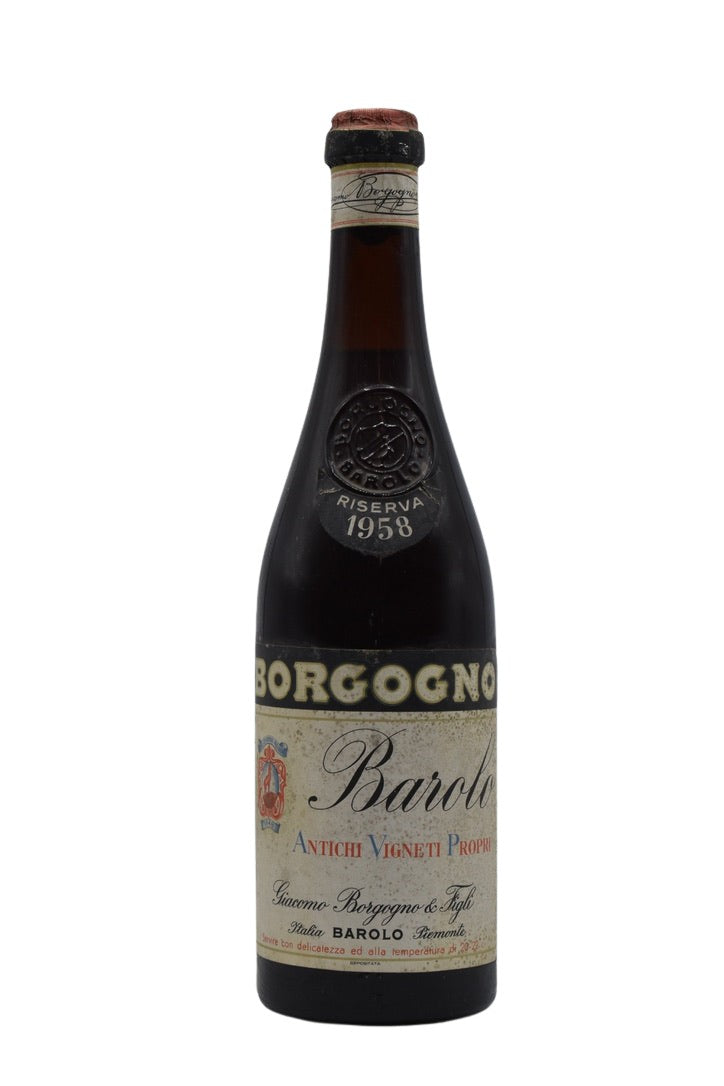1958 G. Borgogno, Barolo Riserva 720ml - Walker Wine Co.