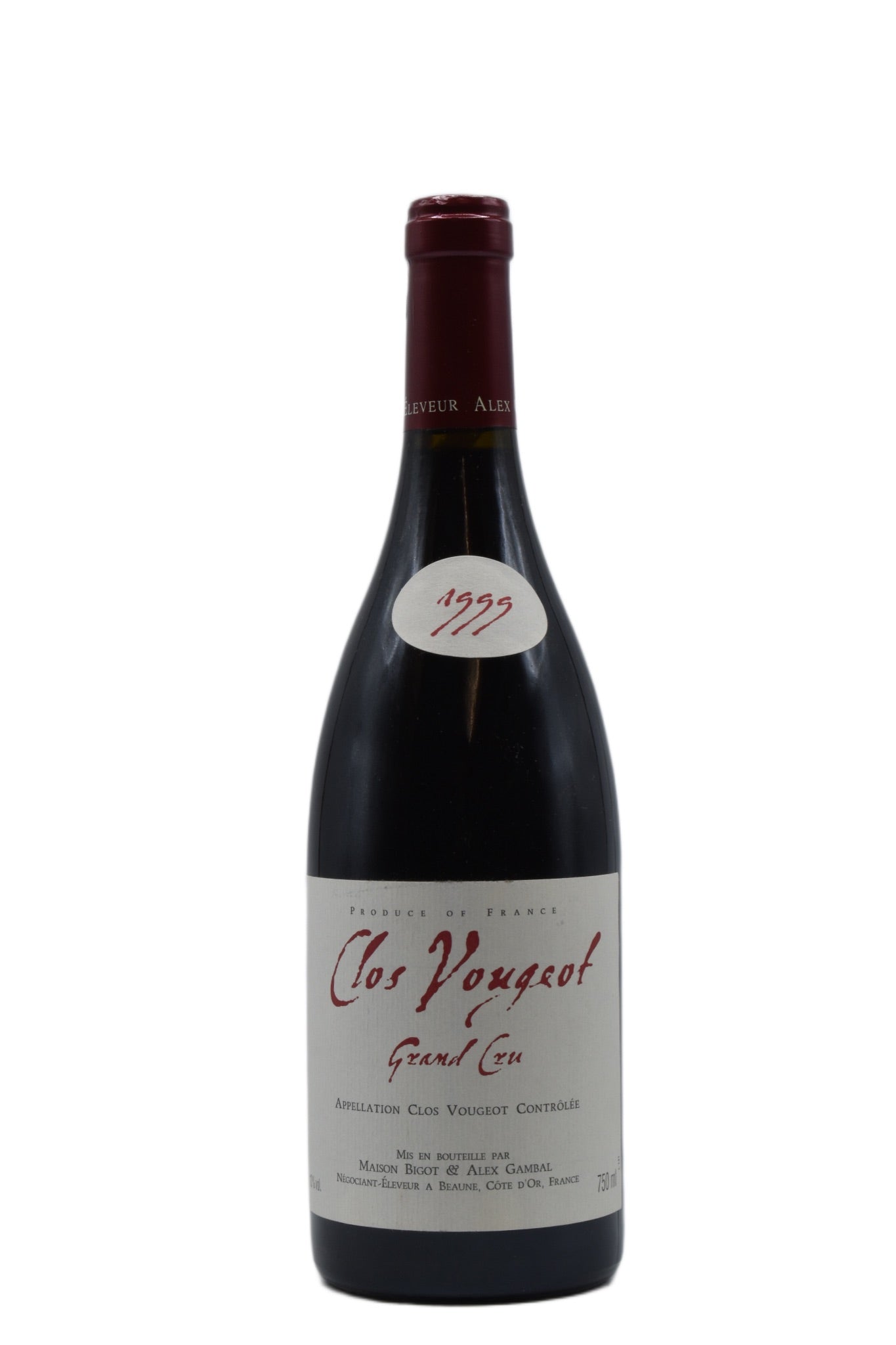 1999 Maison Bigot & Alex Gambal, Clos Vougot Grand Cru 750ml - Walker Wine Co.