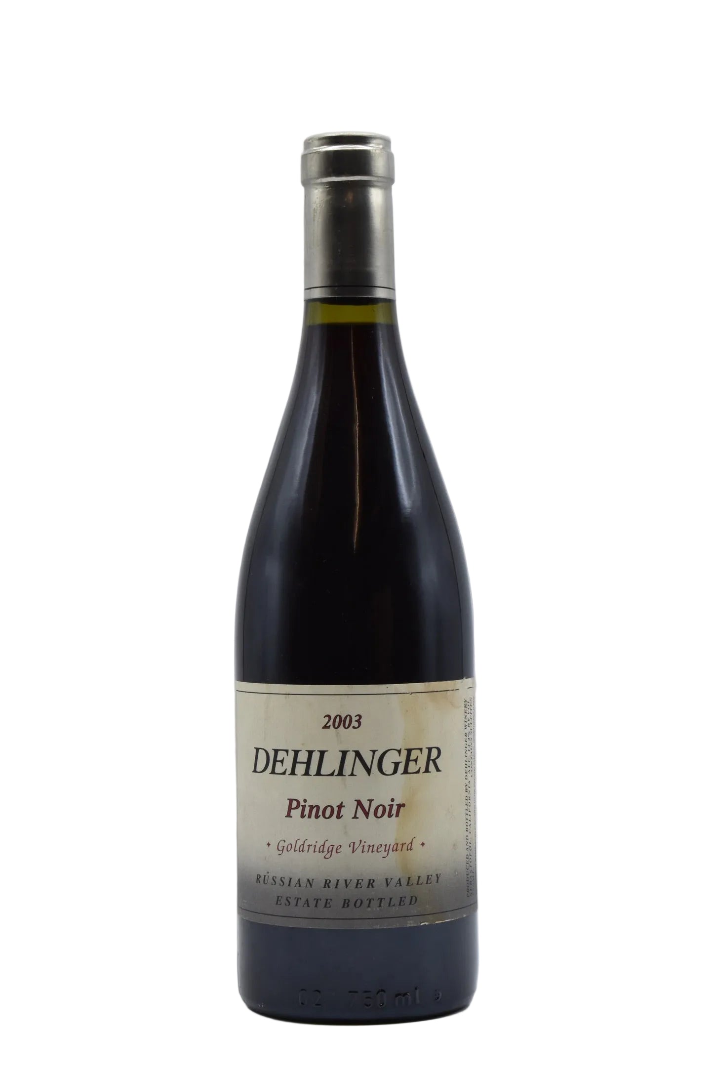 2003 Dehlinger, Russian River Valley, Goldridge Vineyard Pinot Noir 750ml - Walker Wine Co.