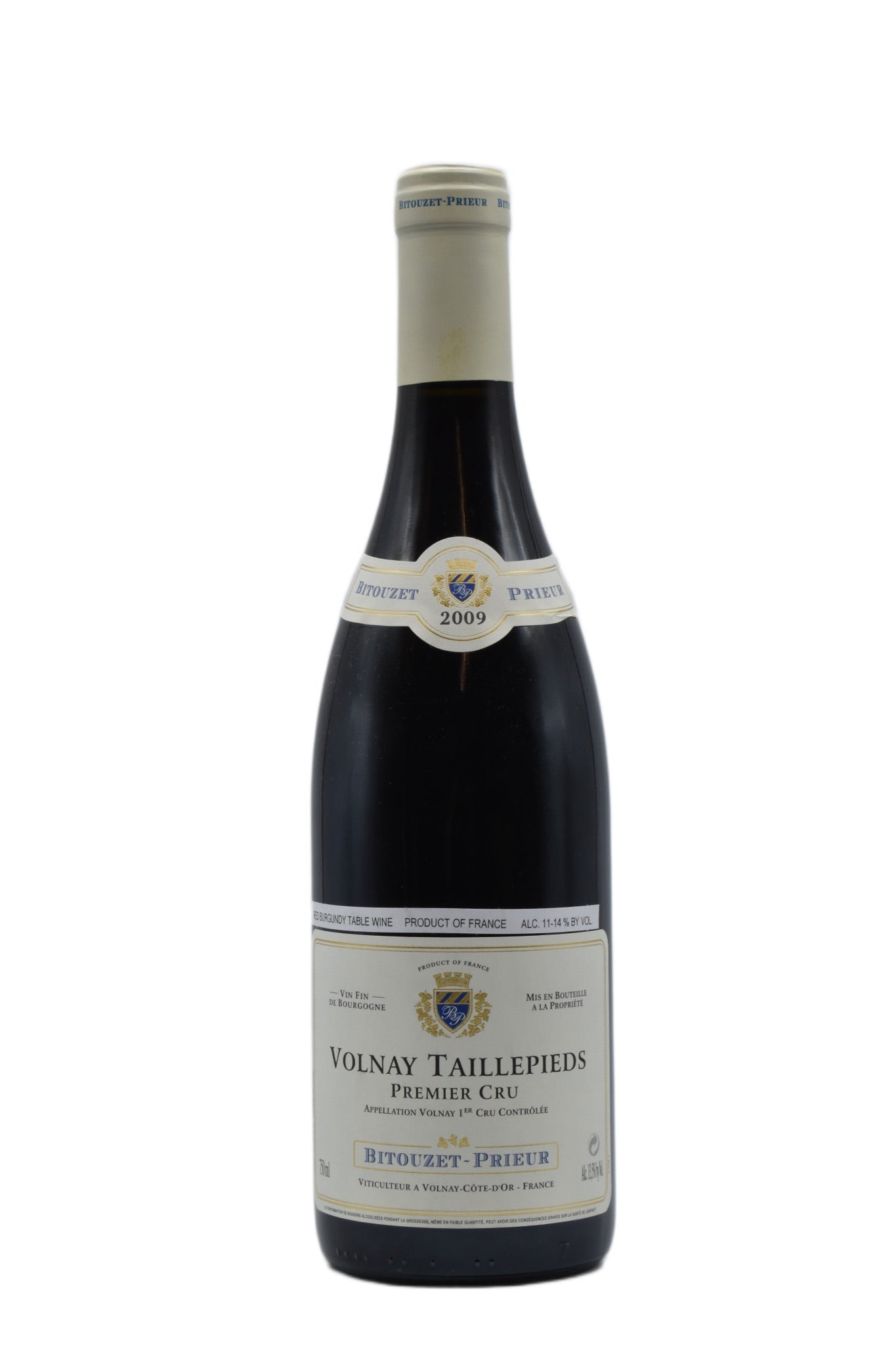 2009 Bitouzet-Prieur, Volnay Taillepeides  750ml - Walker Wine Co.