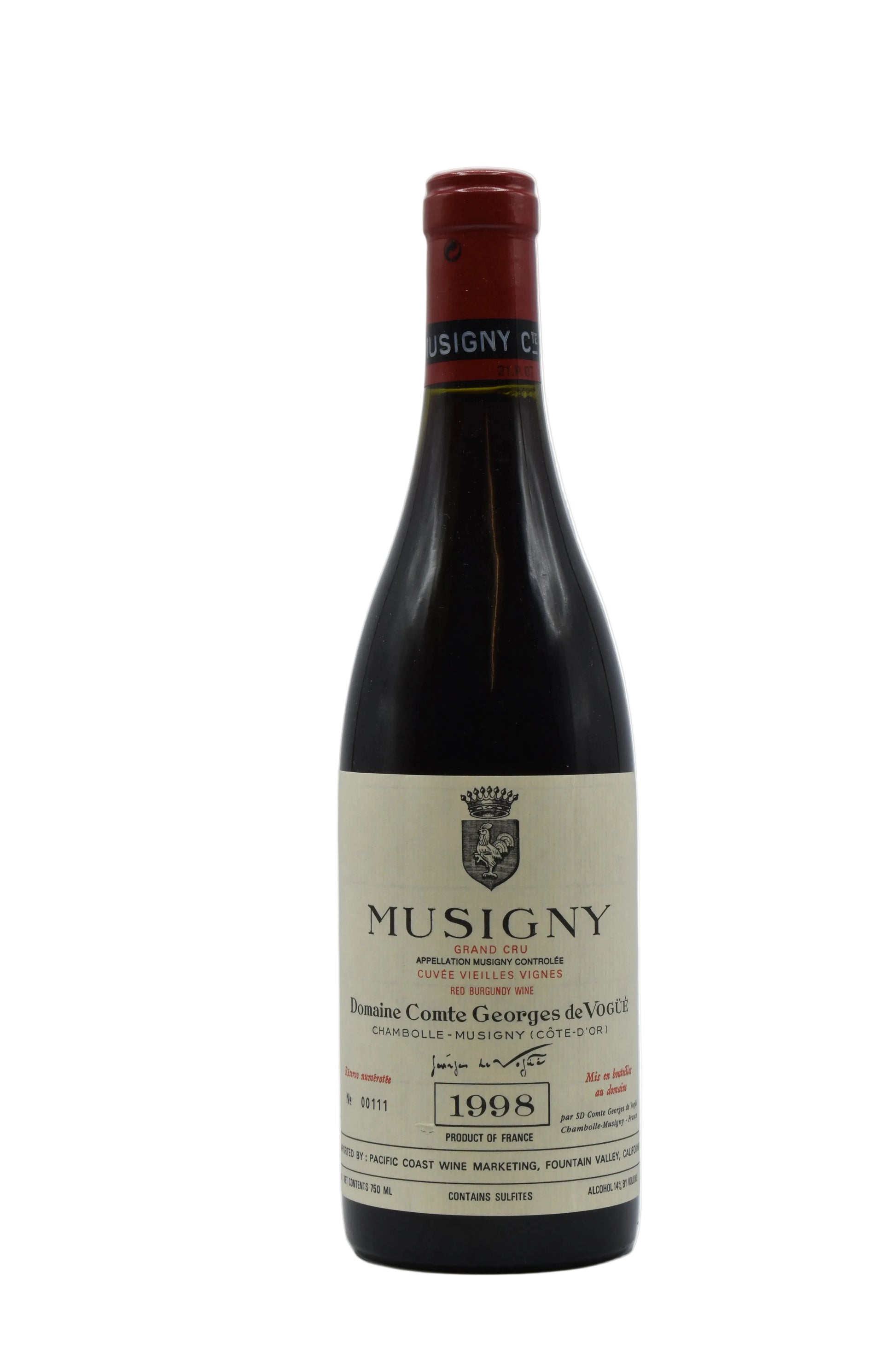 1998 Domaine Comte de Vogue, Musigny VV 750ml - Walker Wine Co.