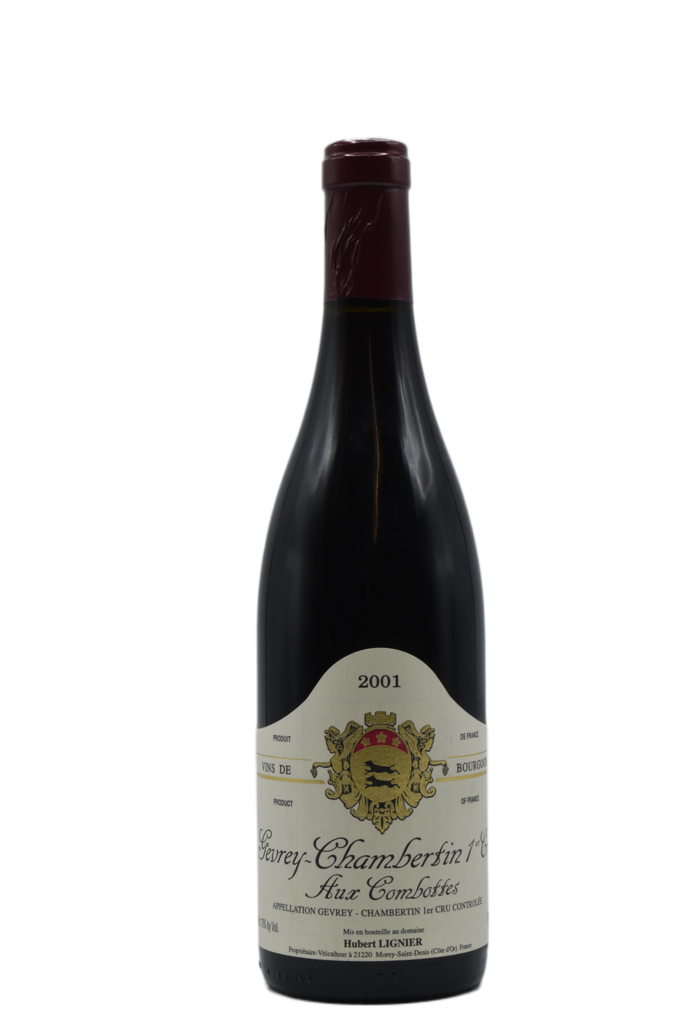 2001 Hubert Lignier, Gevrey-Chambertin 1er Cru Aux Combottes 750ml - Walker Wine Co.