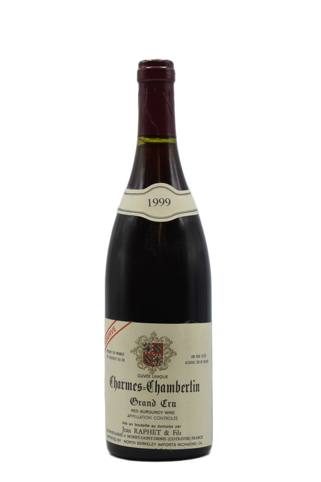 1999 Gerard Raphet, Charmes Chambertin Grand Cru   750ml - Walker Wine Co.