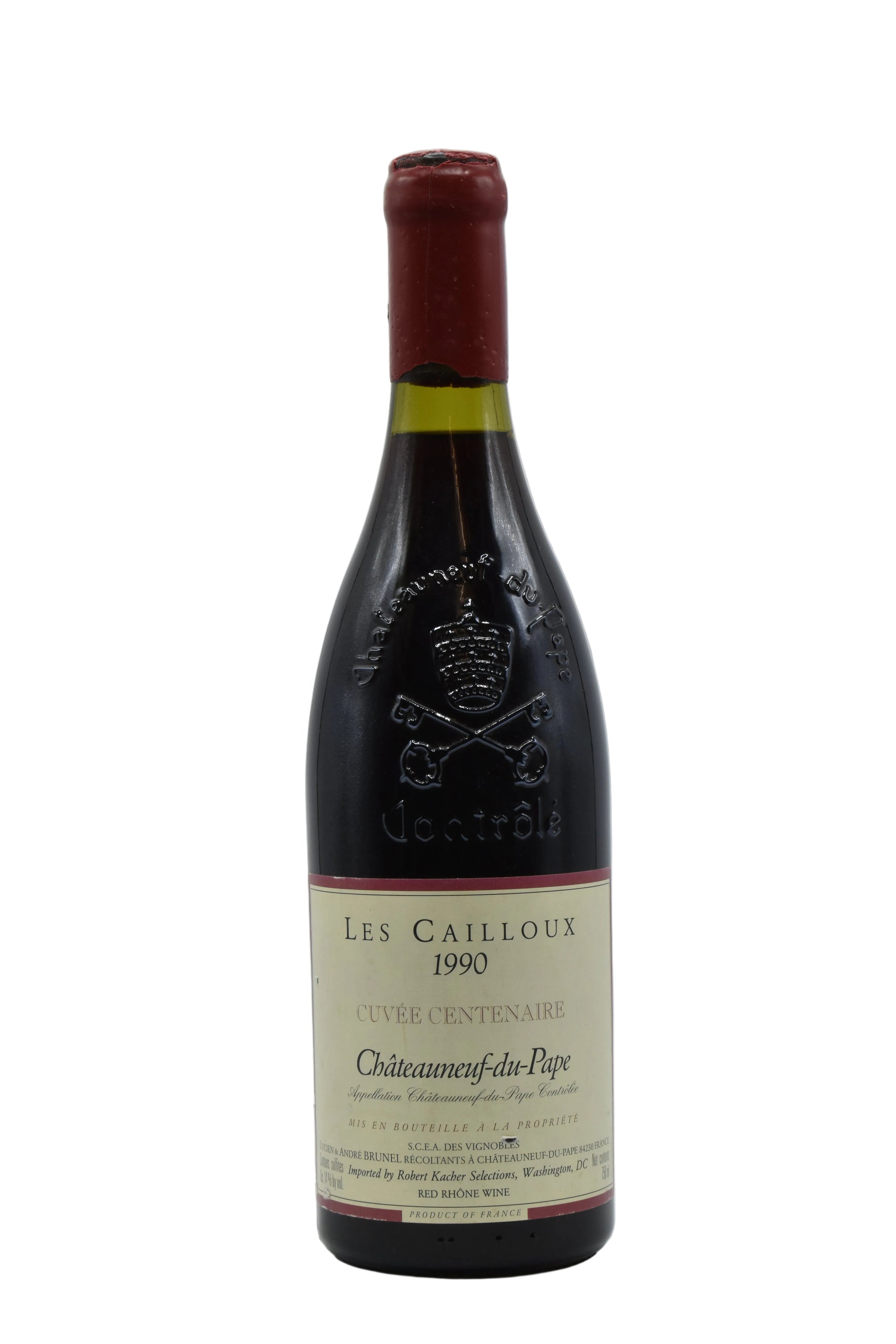 1990 Andre Brunel, Chateauneuf du Pape Les Cailloux Cuvee Centenaire 750ml - Walker Wine Co.