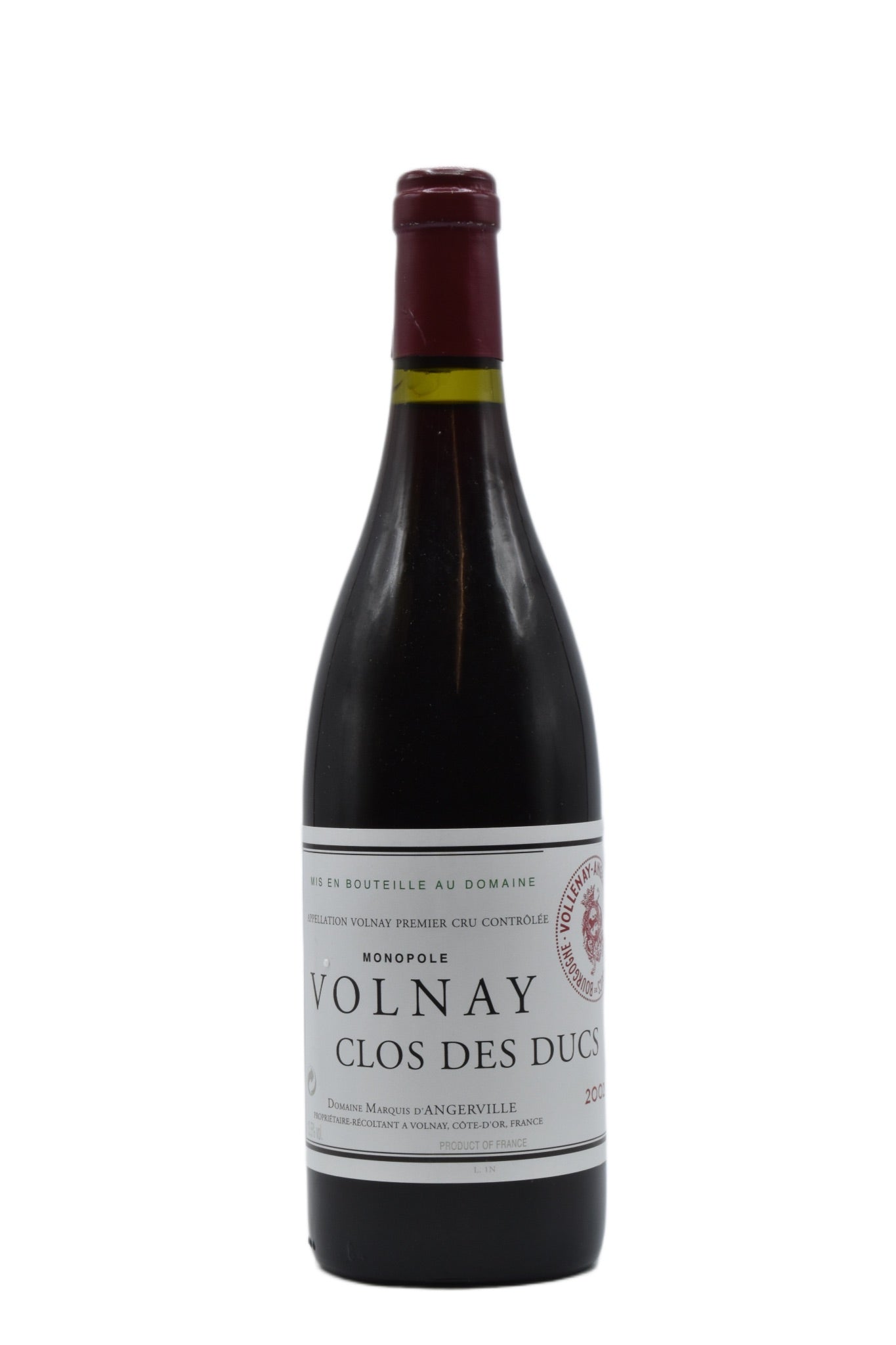 2000 Domaine d'Angerville, Volnay 1er Cru Clos de Duc  750ml - Walker Wine Co.