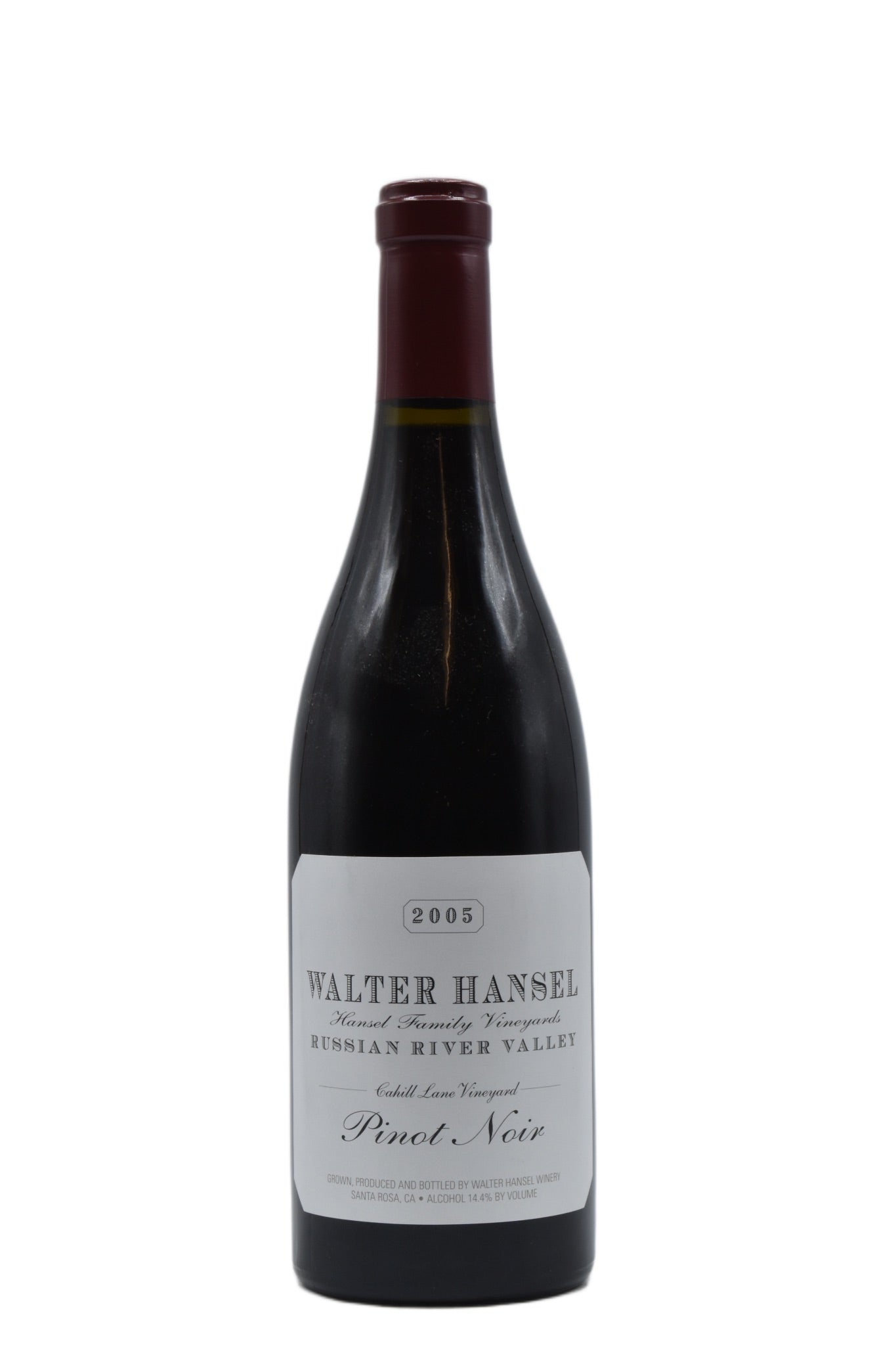 2005 Walter Hansel Family Vineyard, Cahill Lane Pinot Noir 750ml - Walker Wine Co.