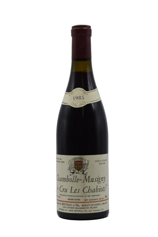 1985 Domaine B. Serveau, Chambolle Musigny Les Chabiots 1er Cru 750ml