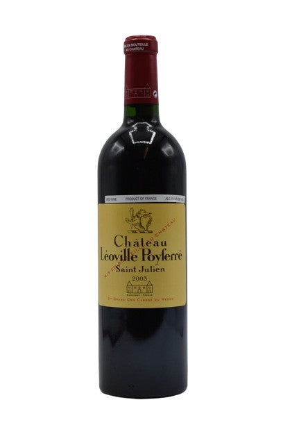 2003 Chateau Leoville Poyferre, Saint Julien 750ml - Walker Wine Co.