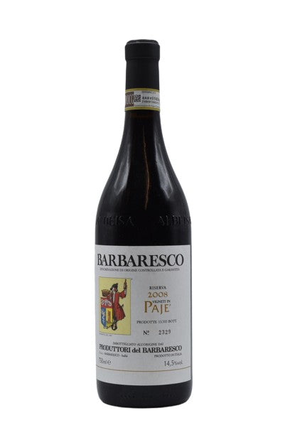 2008 Produttori del Barbaresco, Paje Riserva 750ml - Walker Wine Co.
