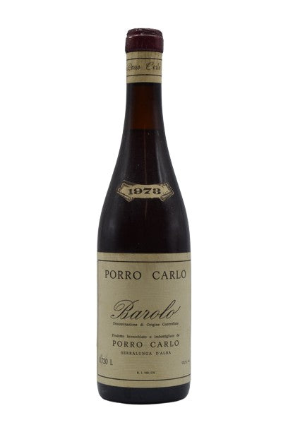 1973 Porro Carlo, Barolo 750ml - Walker Wine Co.