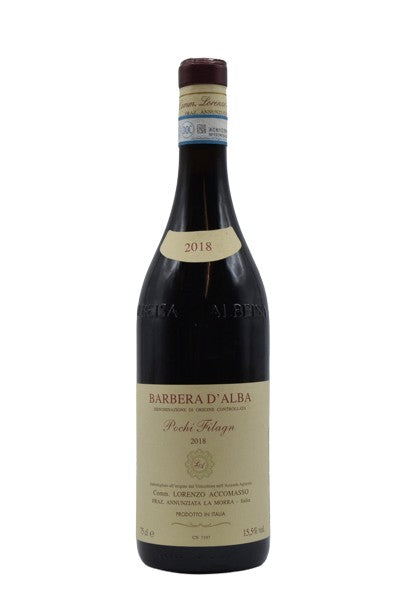 2018 Accomasso, Pochi Filagn, Barbera d'Alba 750ml - Walker Wine Co.