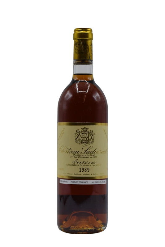 1989 Chateau Suduiraut 750ml - Walker Wine Co.