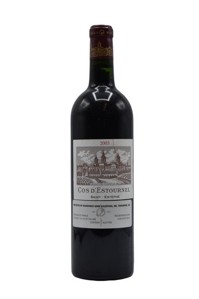 2003 Chateau Cos d'Estournel, Saint Estephe 750ml - Walker Wine Co.