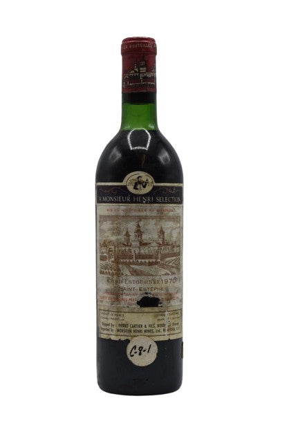 1970 Chateau Cos d'Estournel, Saint Estephe 750ml - Walker Wine Co.