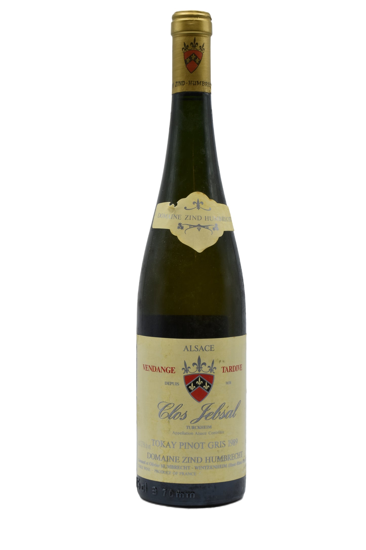 1989 Zind-Humbrecht Tokay Pinot Gris Clos Jebsal Vendange Tardive 750ml - Walker Wine Co.