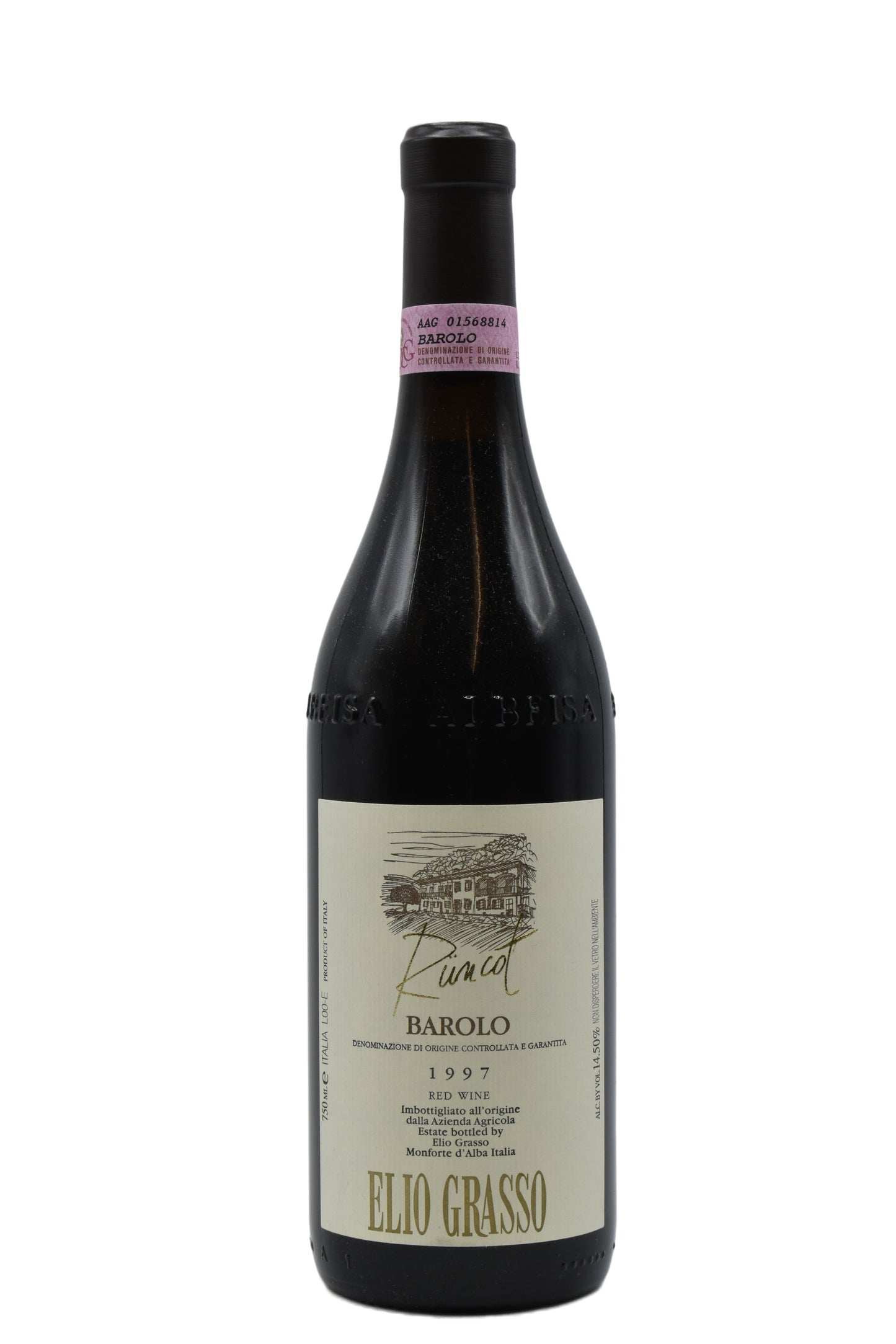 1997 Elio Grasso Barolo Riserva Runcot 750ml - Walker Wine Co.