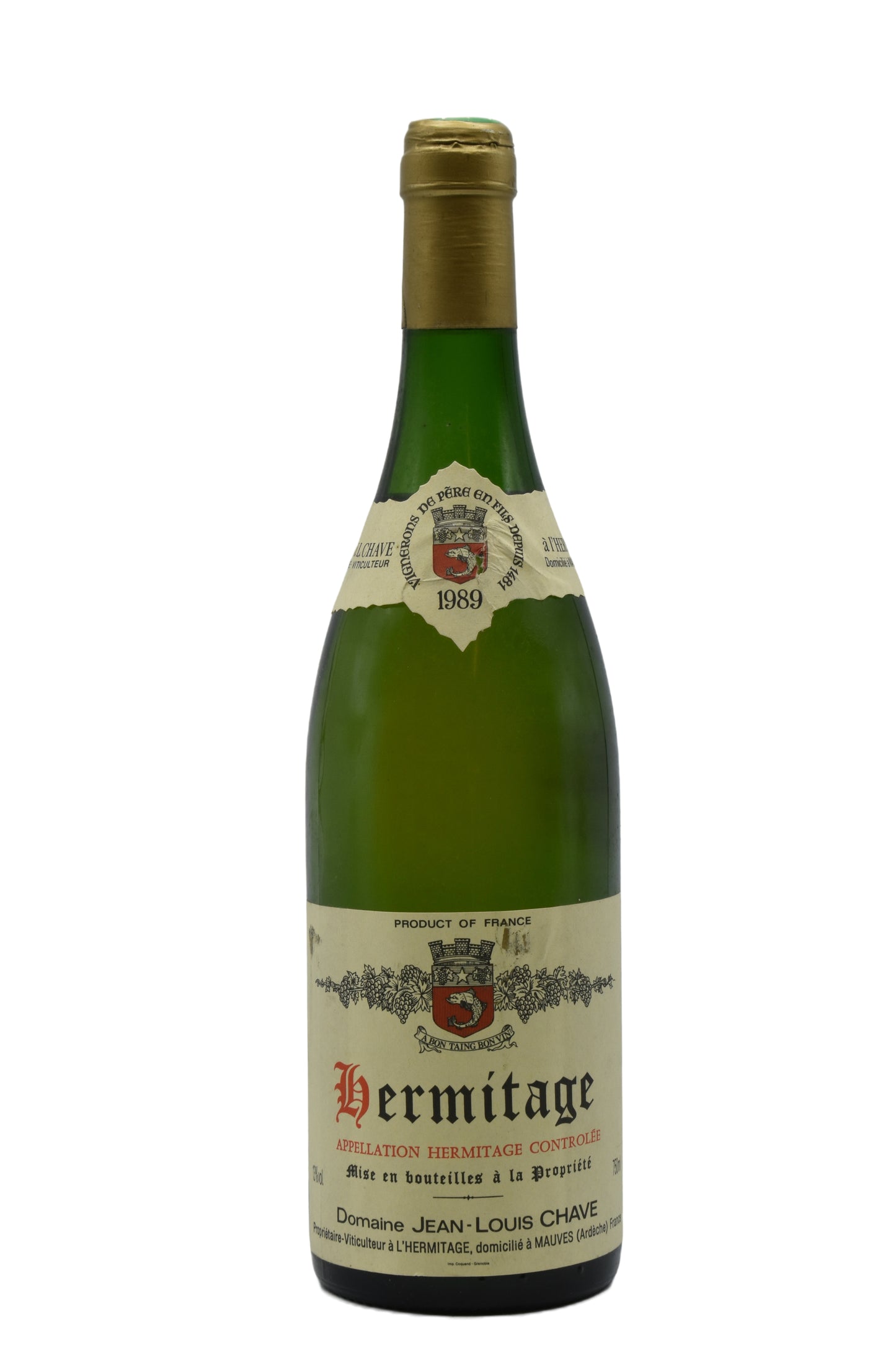 1989 Domaine Jean-Louis Chave Hermitage Blanc 750ml - Walker Wine Co.