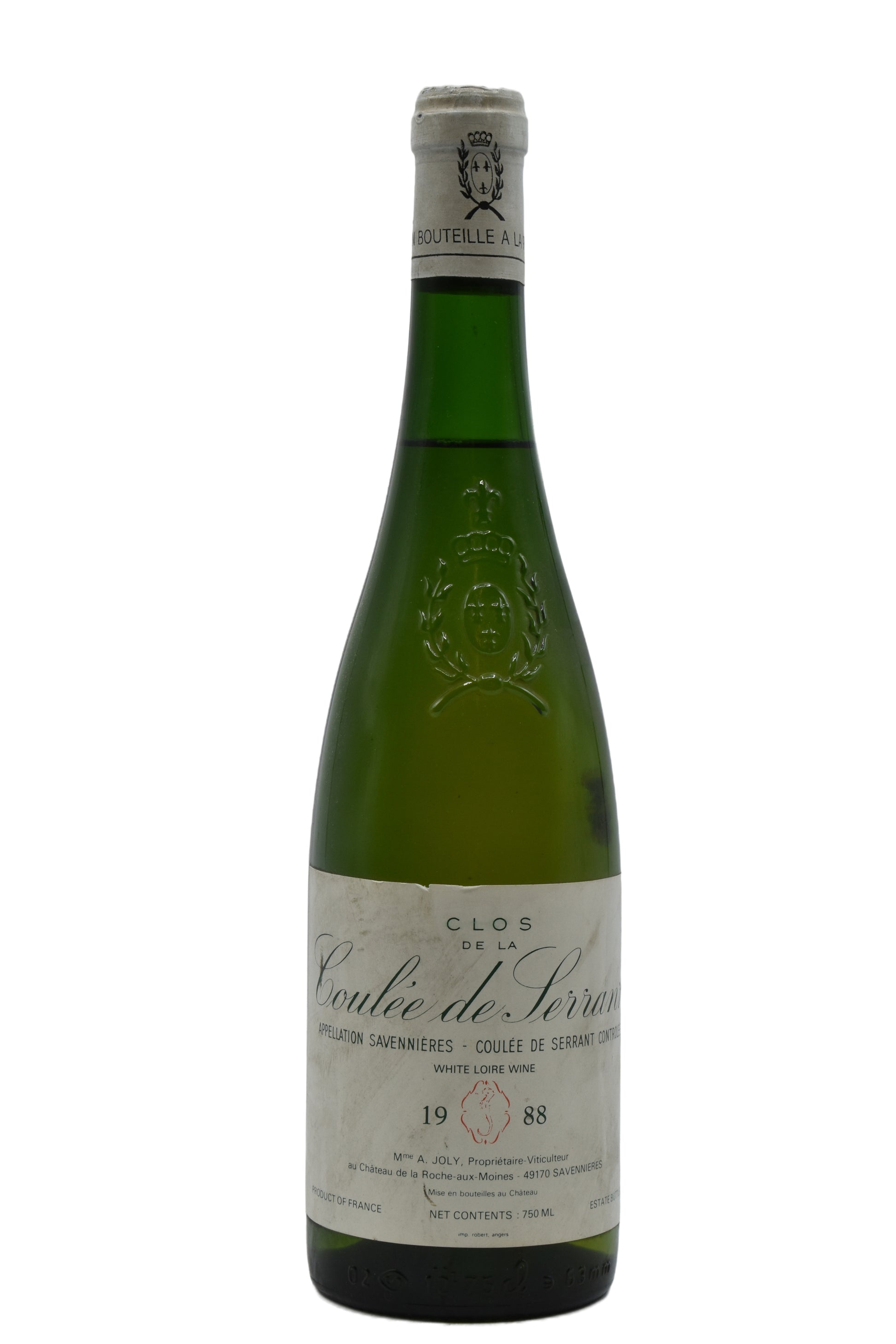 1988 Nicolas Joly Savennieres Clos de la Coulee de Serrant 750ml - Walker Wine Co.