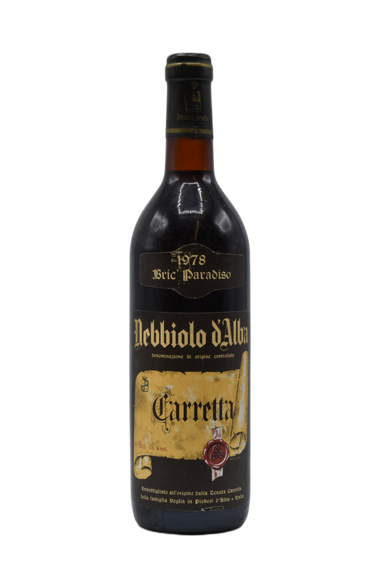1978 Tenuta Carretta Nebbiolo d'Alba Bric Paradiso 750ml - Walker Wine Co.