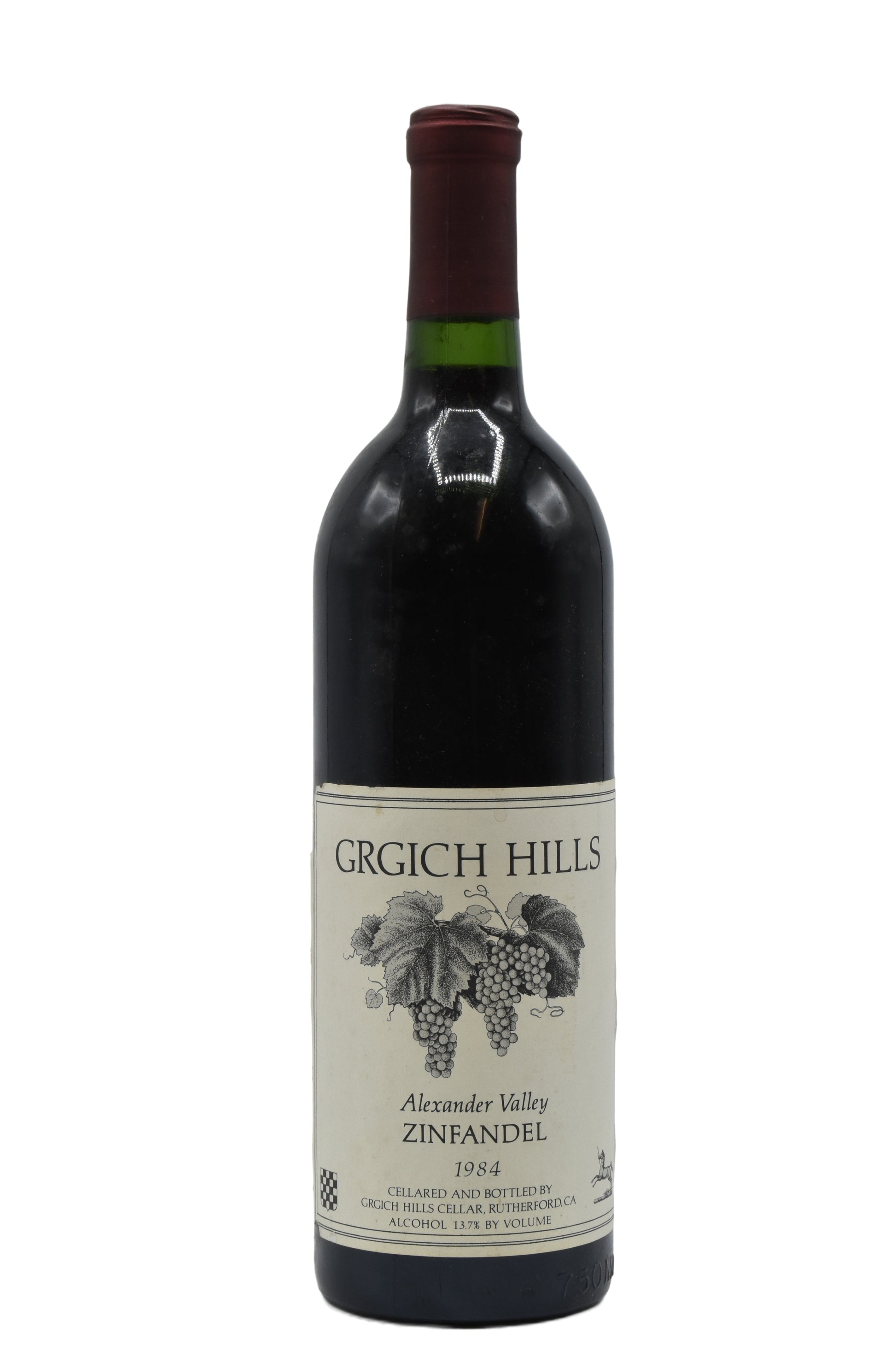 1984 Grgich Hills, Alexander Valley Zinfandel 750ml - Walker Wine Co.