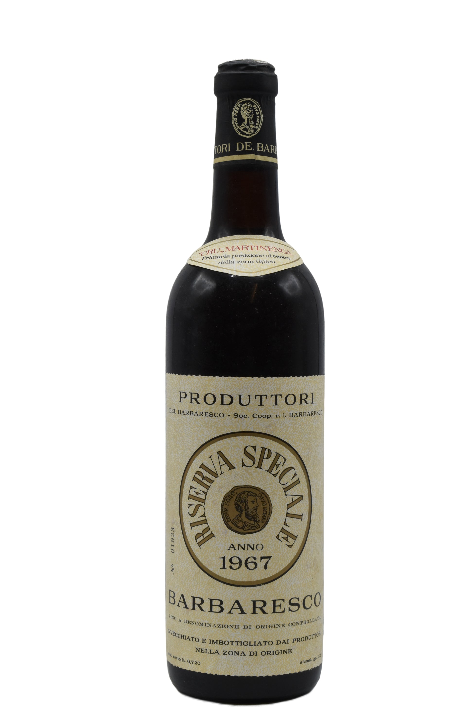 1967 Produttori del Barbaresco, Barbaresco Riserva Martinenga 750ml - Walker Wine Co.