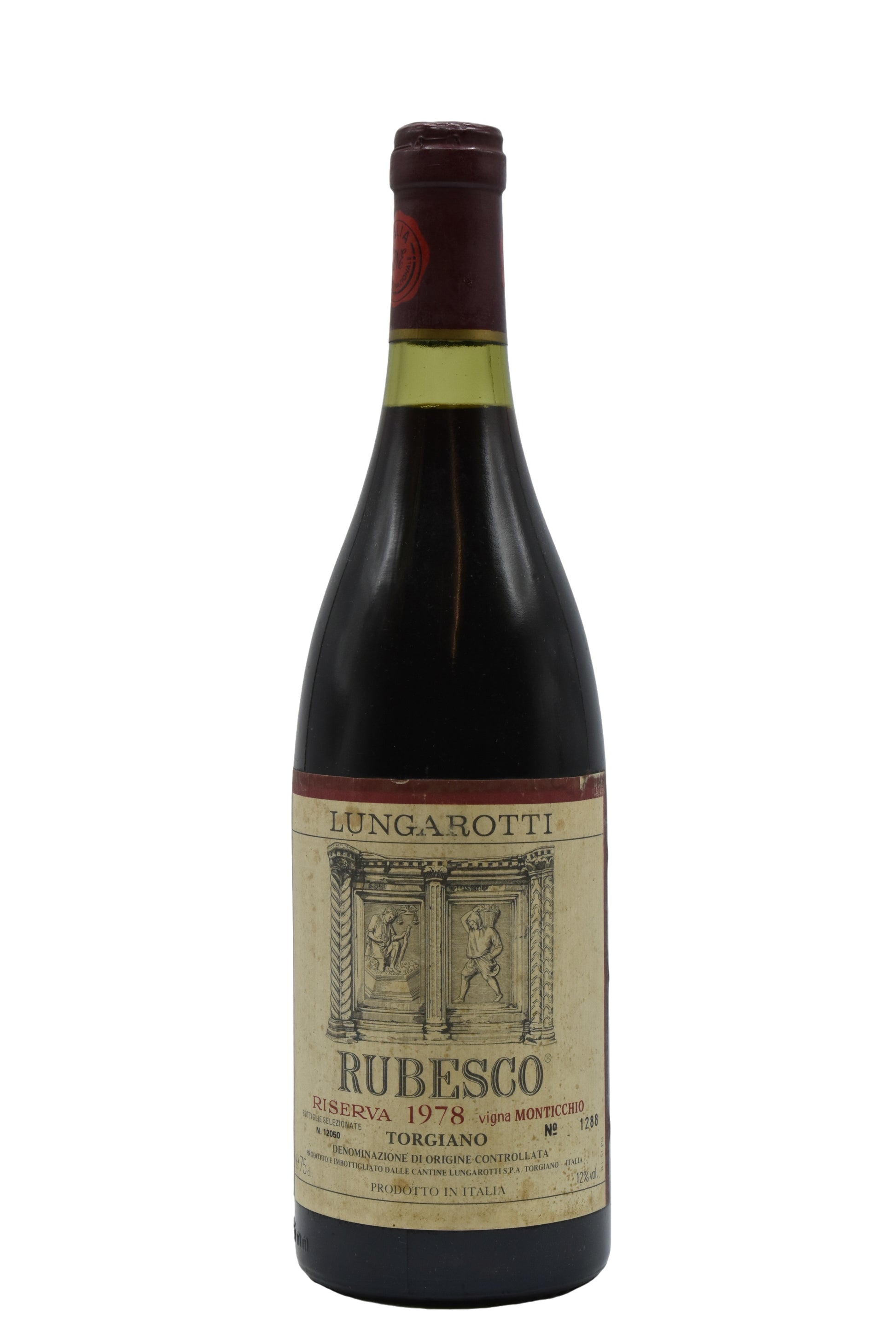1978 Lungarotti, Rubesco, Torgiano Riserva Vigna Monticchio 750ml - Walker Wine Co.